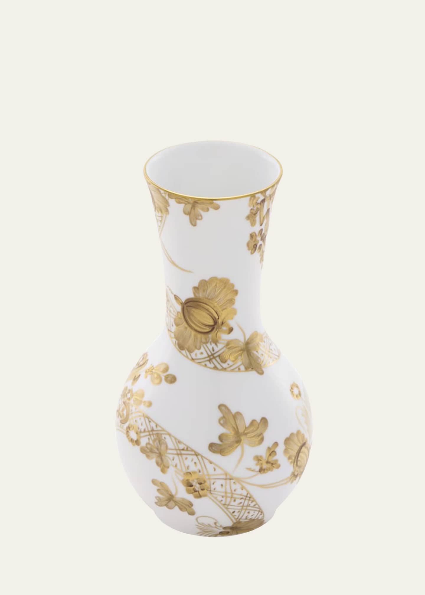 GINORI 1735 Oriente Italiano Aurum Tulipano Vase, 8" Image 2 of 2