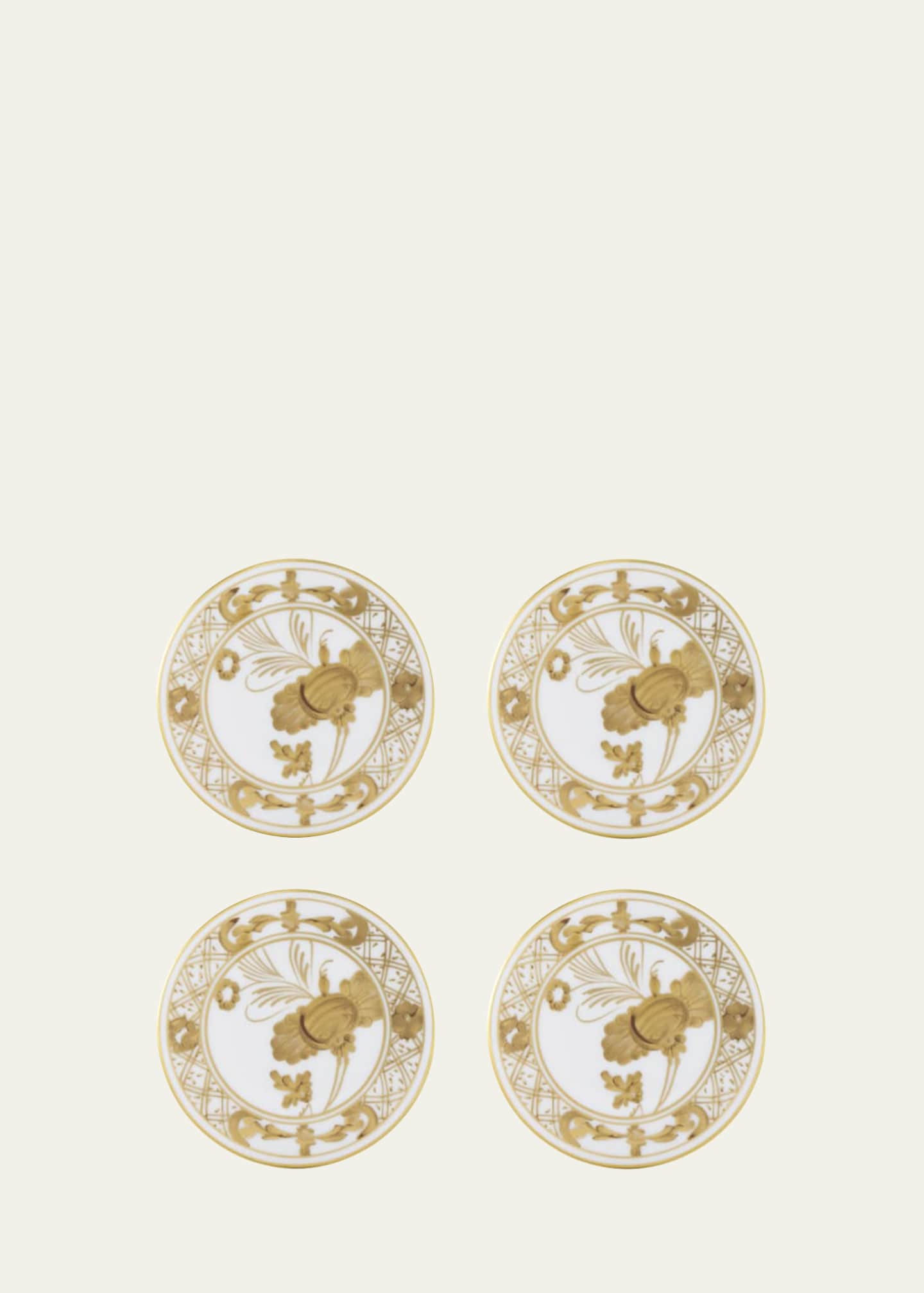 GINORI 1735 Oriente Italiano Aurum Coasters, Set of 4 Image 1 of 3