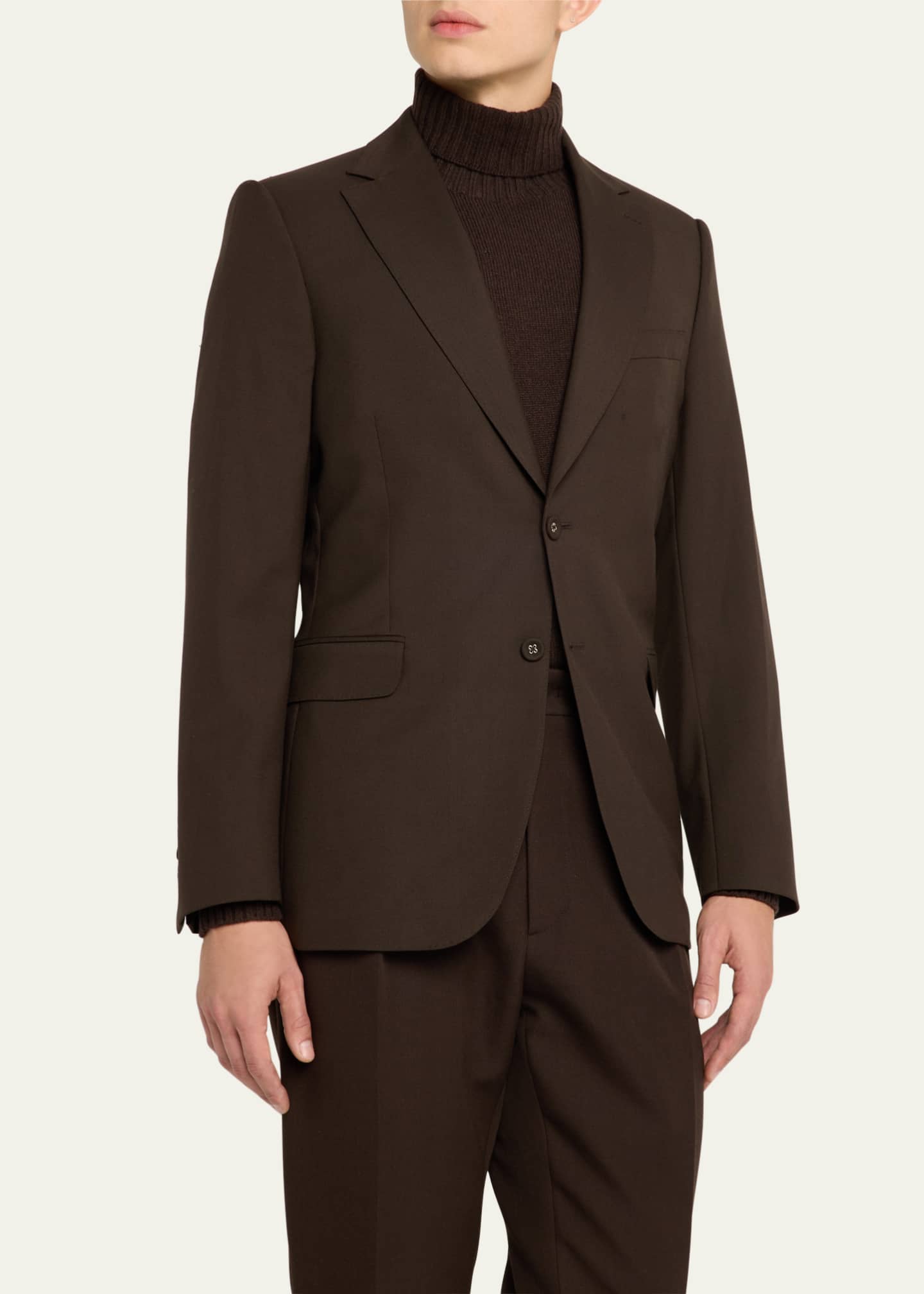 Officine Generale Men's Giovanni Wool Sport Coat Image 4 of 8