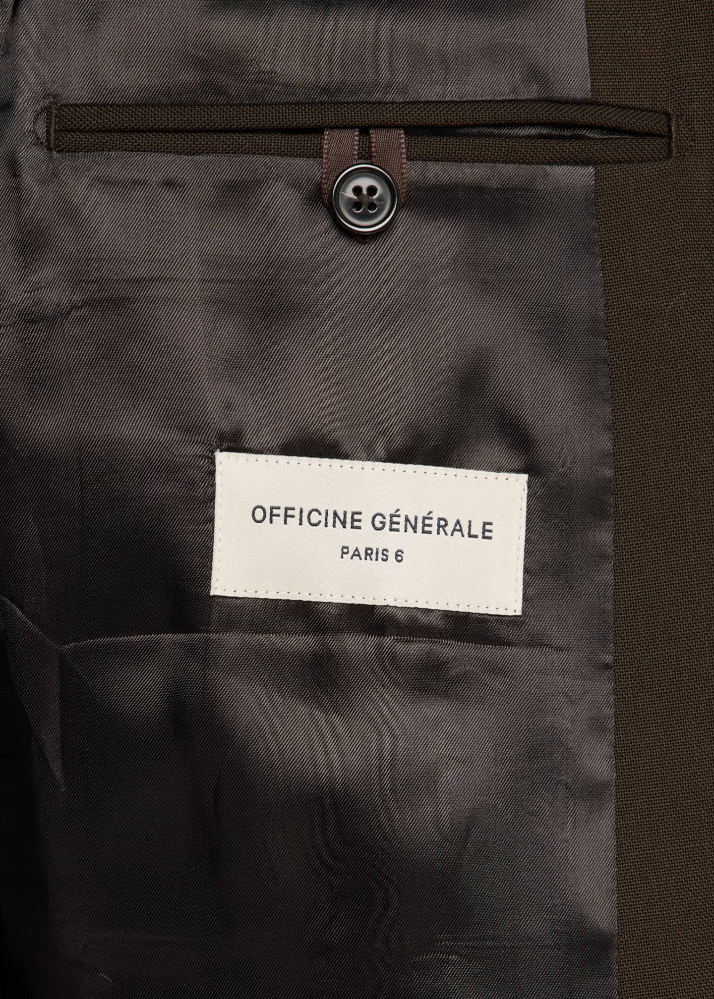 Officine Generale Men's Giovanni Wool Sport Coat Image 6 of 8