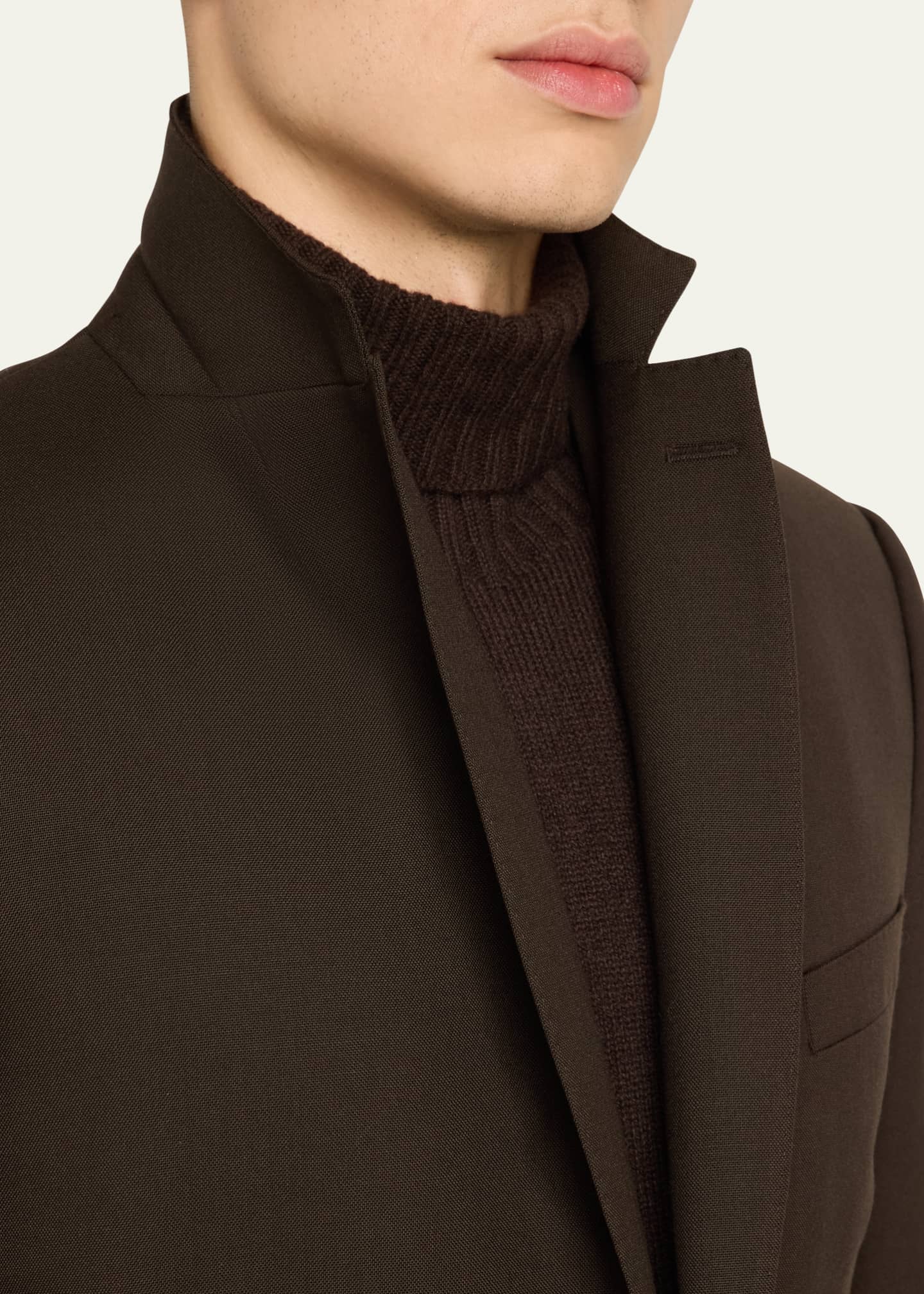 Officine Generale Men's Giovanni Wool Sport Coat Image 7 of 8