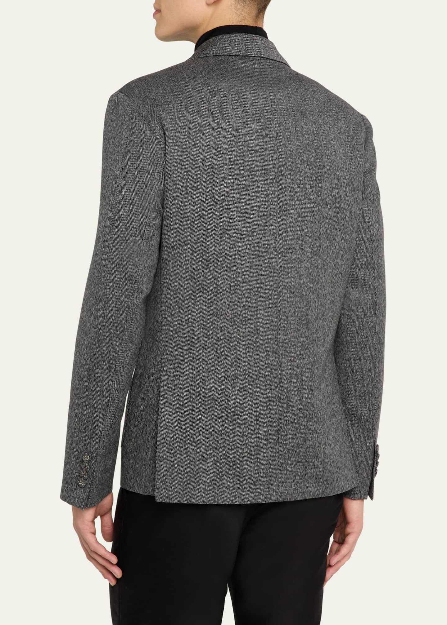 Officine Generale Men's Arthus Herringbone Sport Coat Image 3 of 8