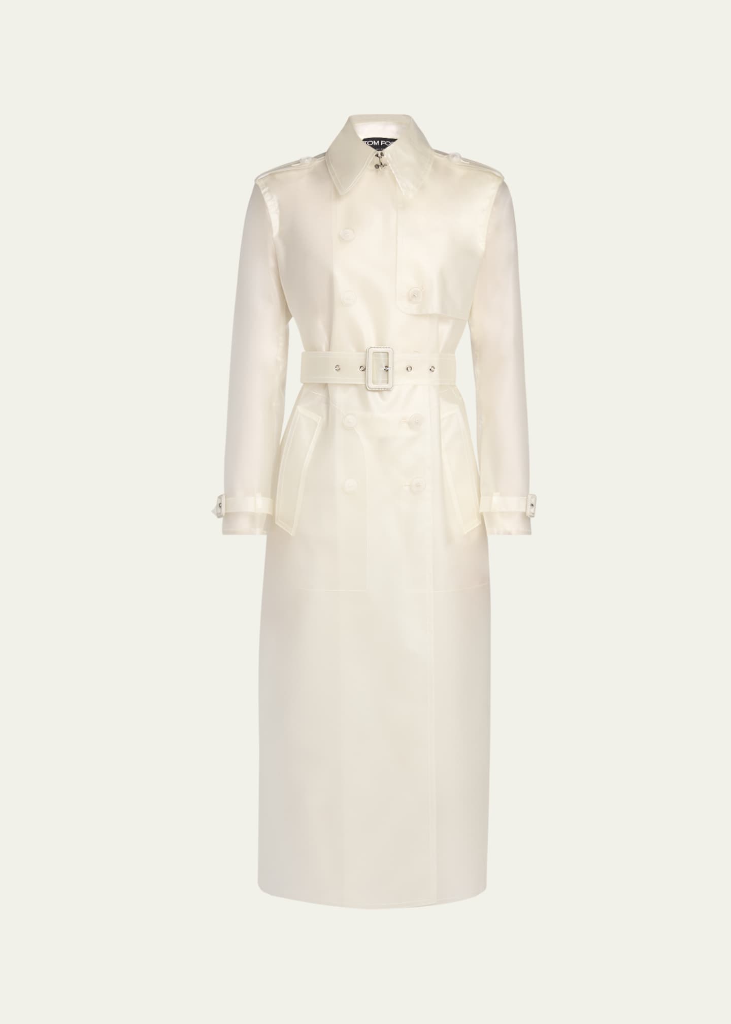 Transparent overcoat sale