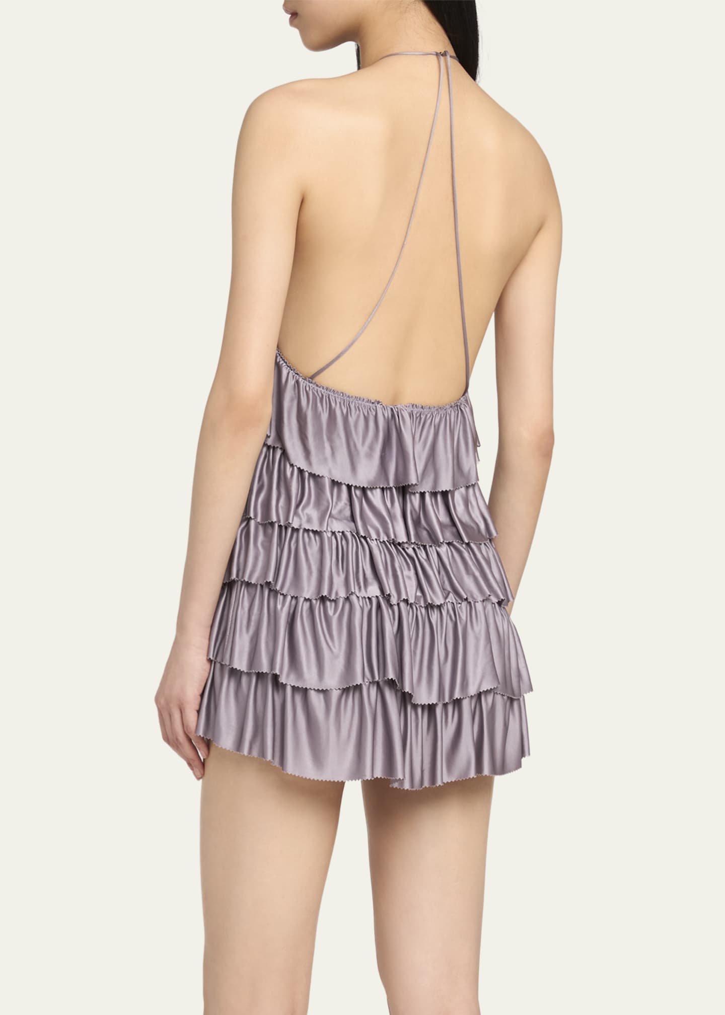 TOM FORD Ruffled Halter Mini Dress Image 3 of 5