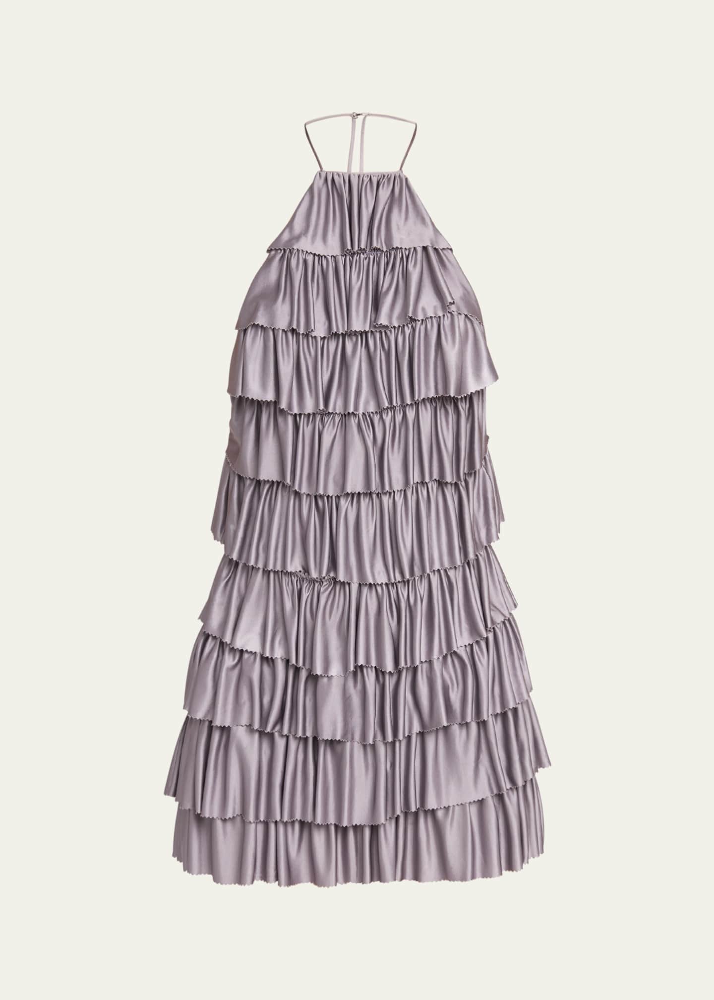 TOM FORD Ruffled Halter Mini Dress Image 1 of 5