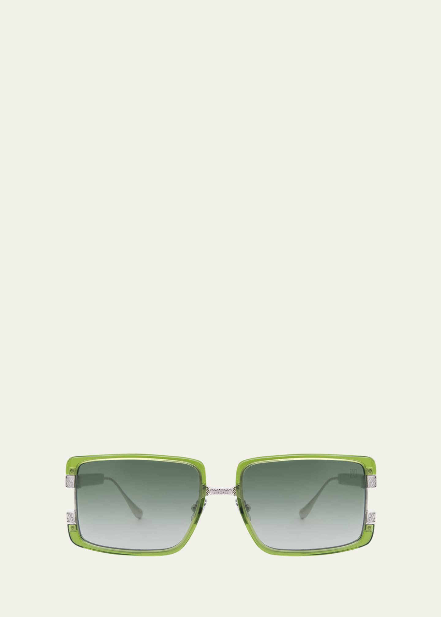 Anna-Karin Karlsson Too Handsome Square Embellished Sunglasses Image 1 of 2