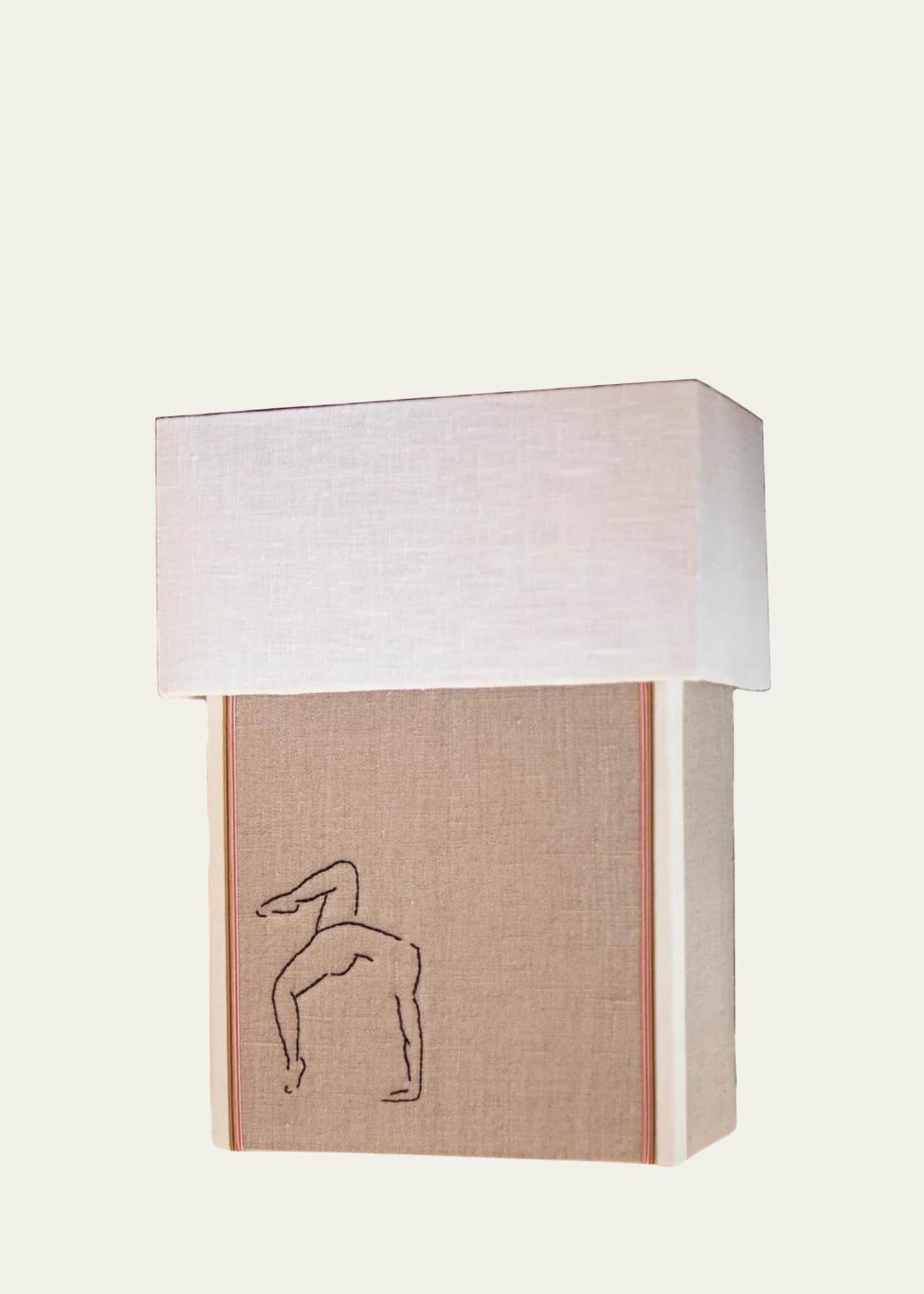 Angelique Delaire Alma 1 Embroidered Reversible Wall Light, 16