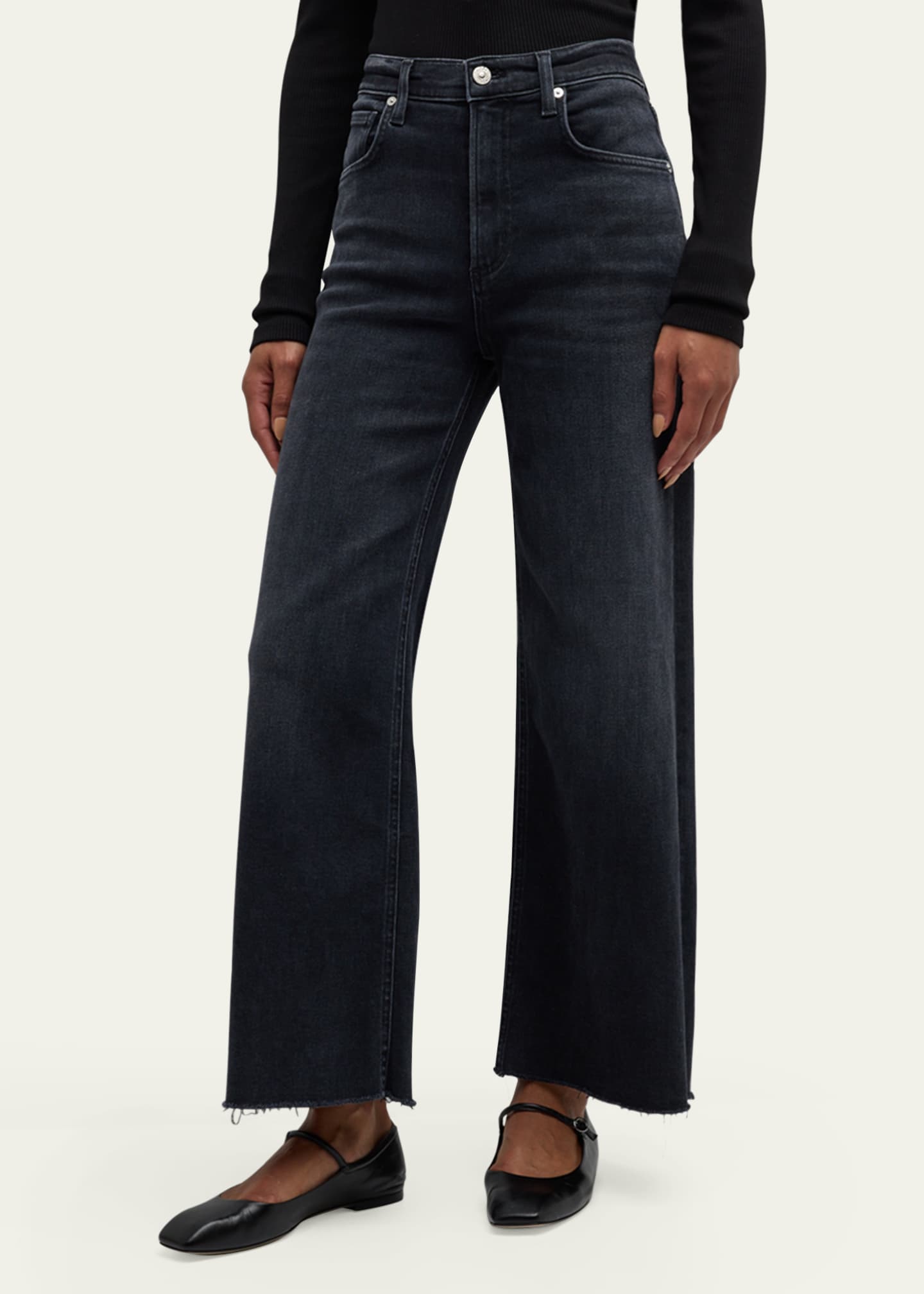 Citizens of Humanity Lyra Wide-Leg Cropped Jeans Image 4 of 5