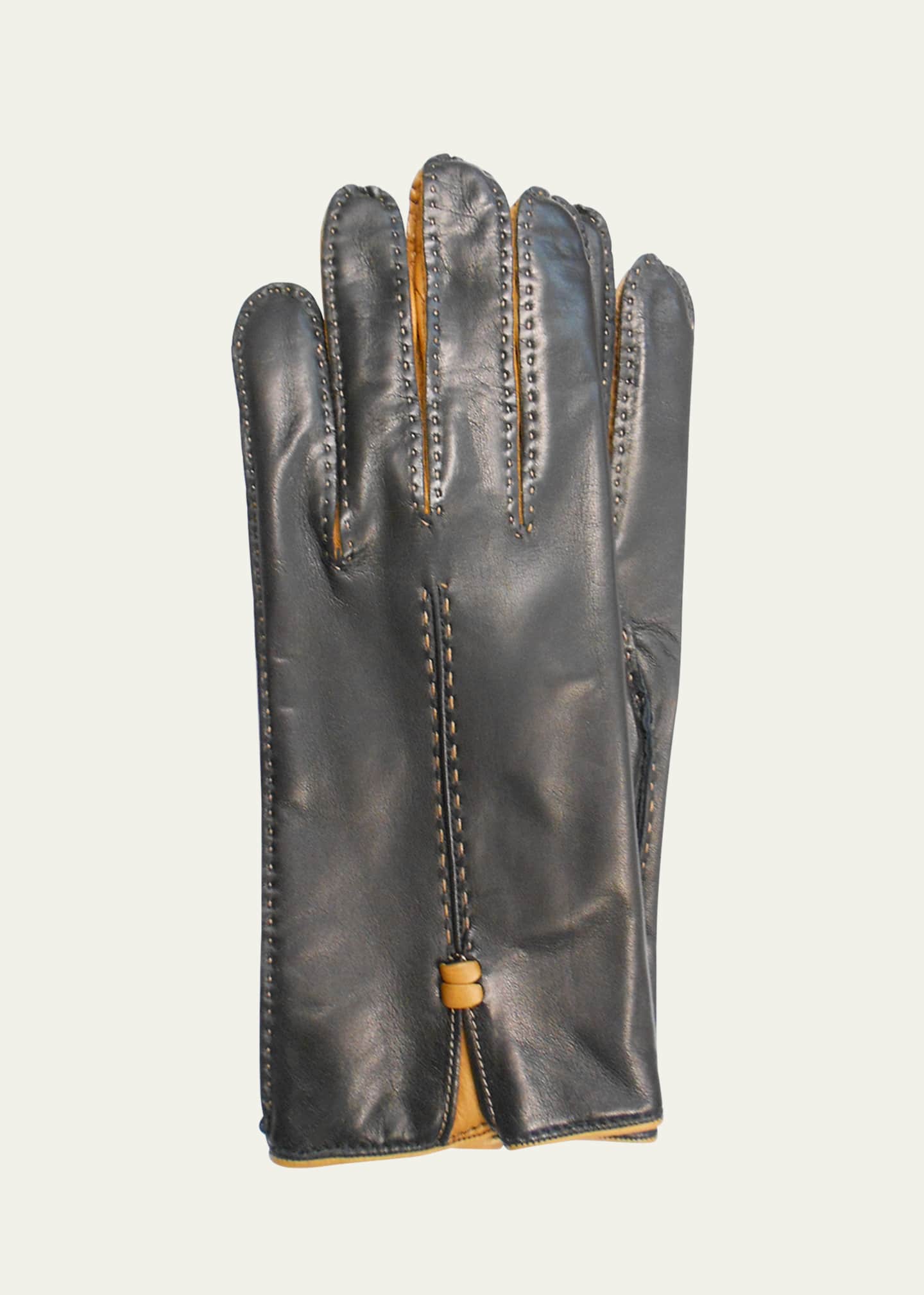 Guanti Giglio Fiorentino Two-Tone Napa Leather Gloves - Bergdorf