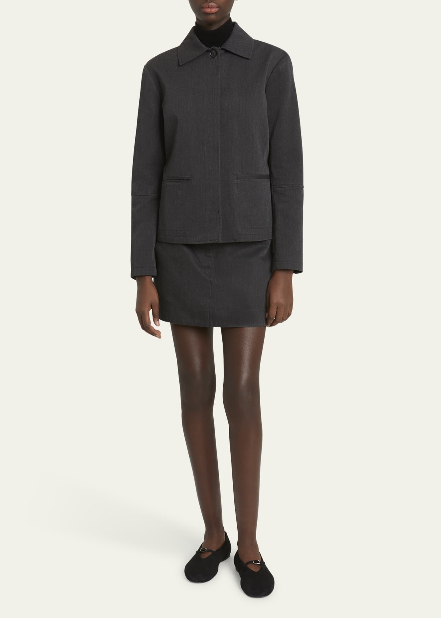 Proenza Schouler White Label Sawyer Gabardine Jacket Image 2 of 5