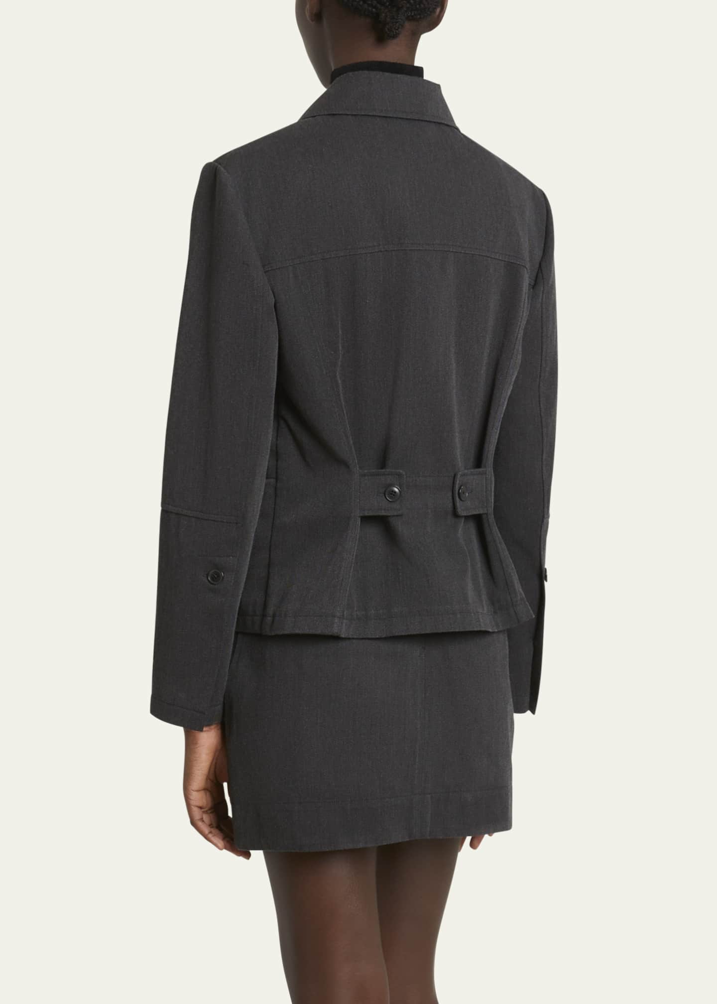 Proenza Schouler White Label Sawyer Gabardine Jacket Image 3 of 5