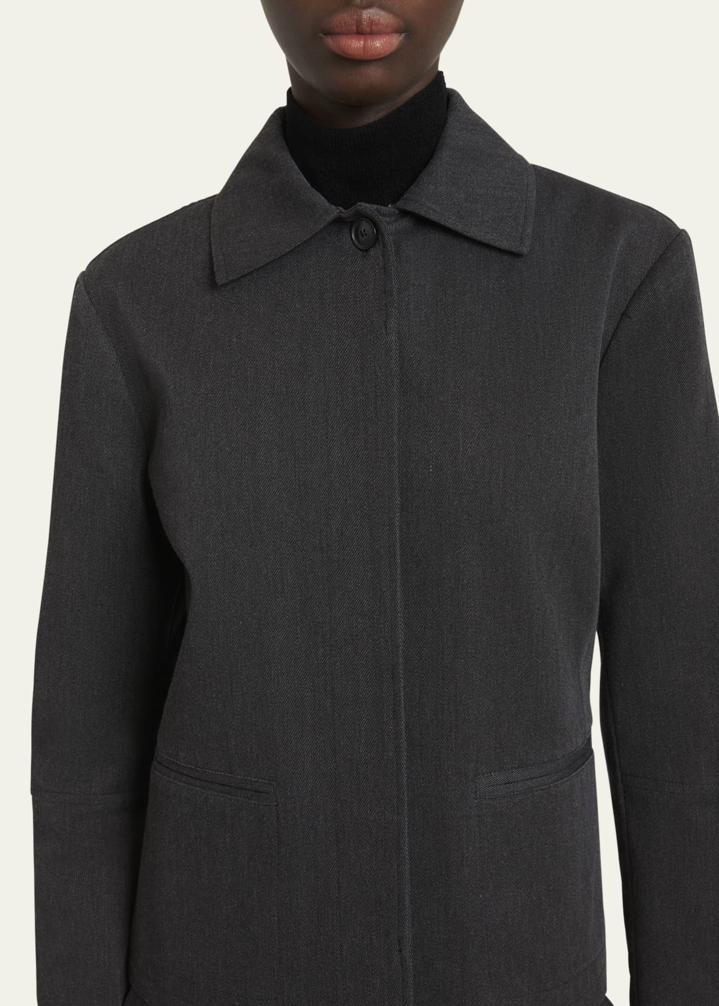 Proenza Schouler White Label Sawyer Gabardine Jacket Image 5 of 5