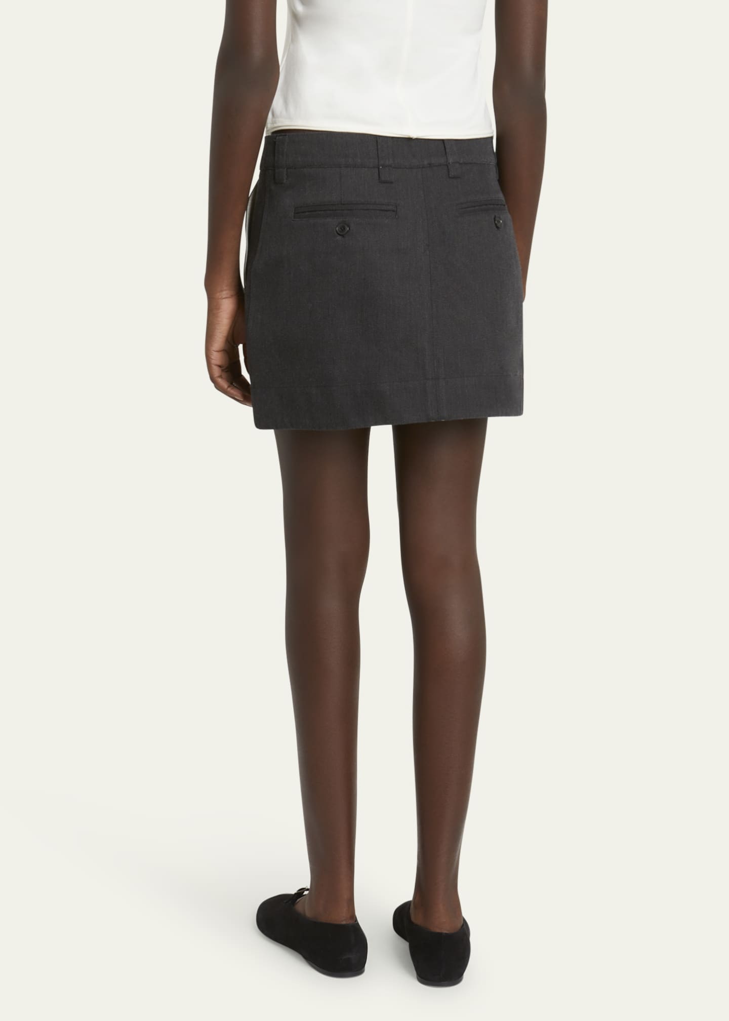 Proenza Schouler White Label Silas Straight Mini Skirt Image 3 of 5