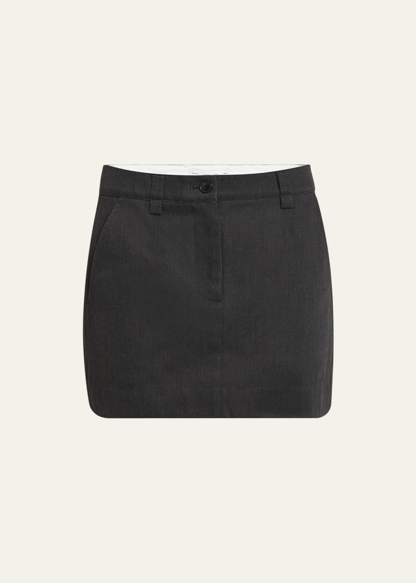 Proenza Schouler White Label Silas Straight Mini Skirt Image 1 of 5
