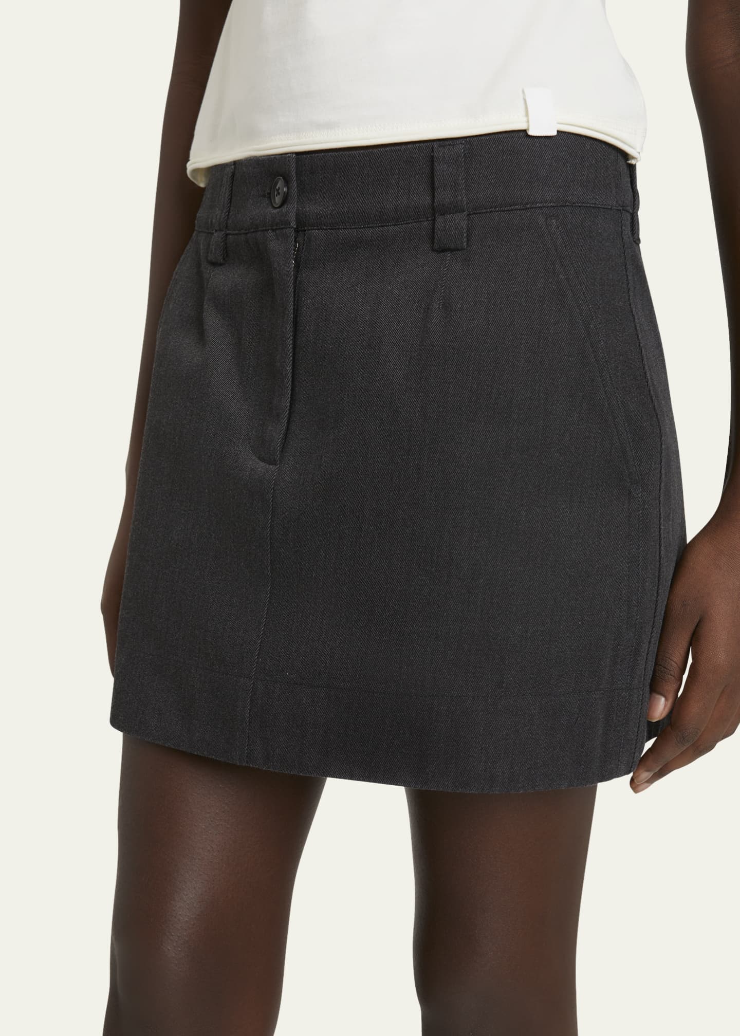 Proenza Schouler White Label Silas Straight Mini Skirt Image 5 of 5