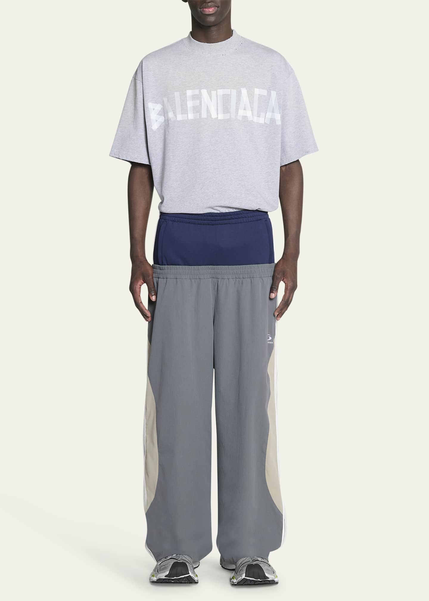 卸し売り購入 Balenciaga Men's Double-Waist Tracksuit Pants - Bergdorf Goodman パンツ