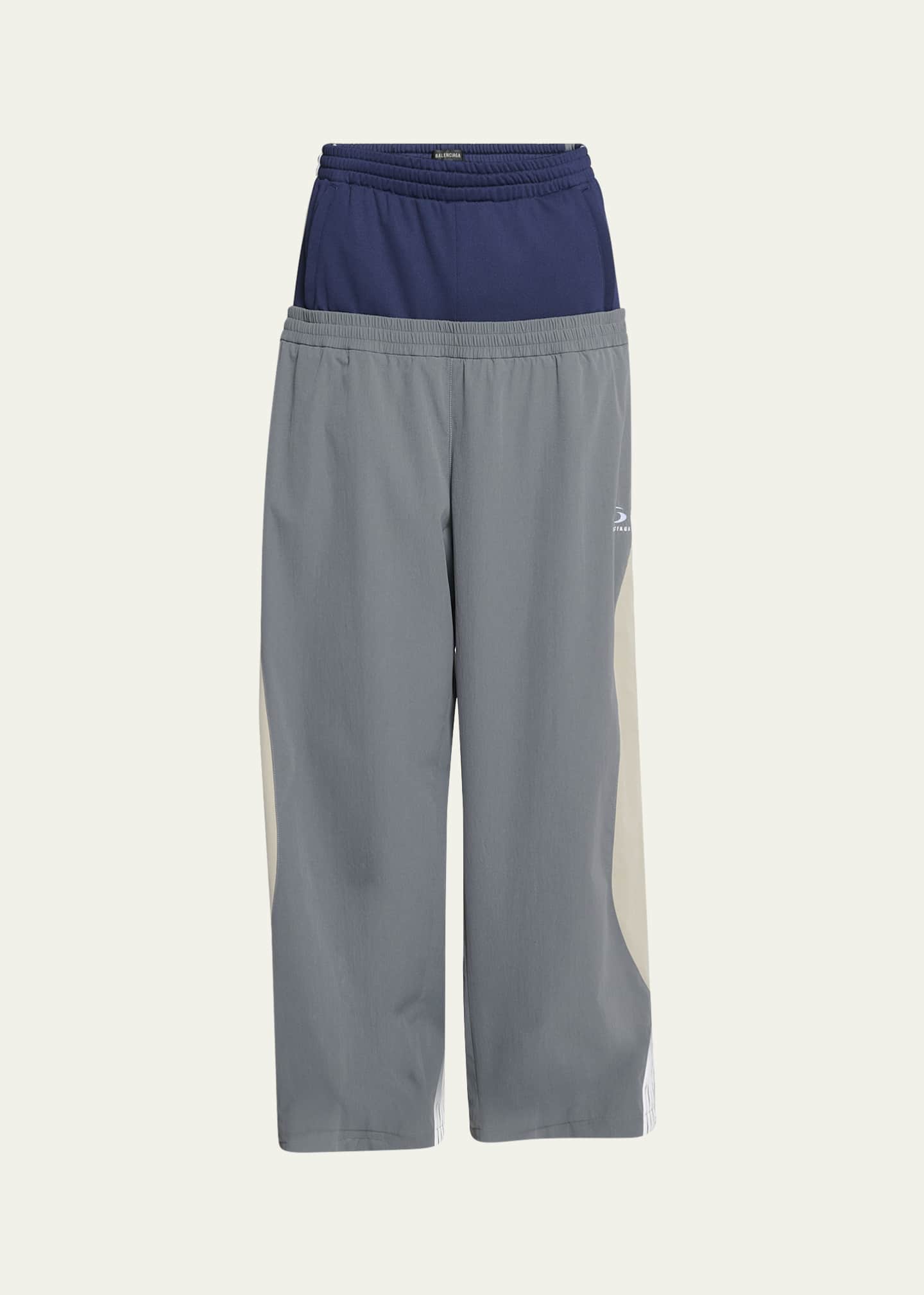 Balenciaga Men's Double-Waist Tracksuit Pants - Bergdorf Goodman