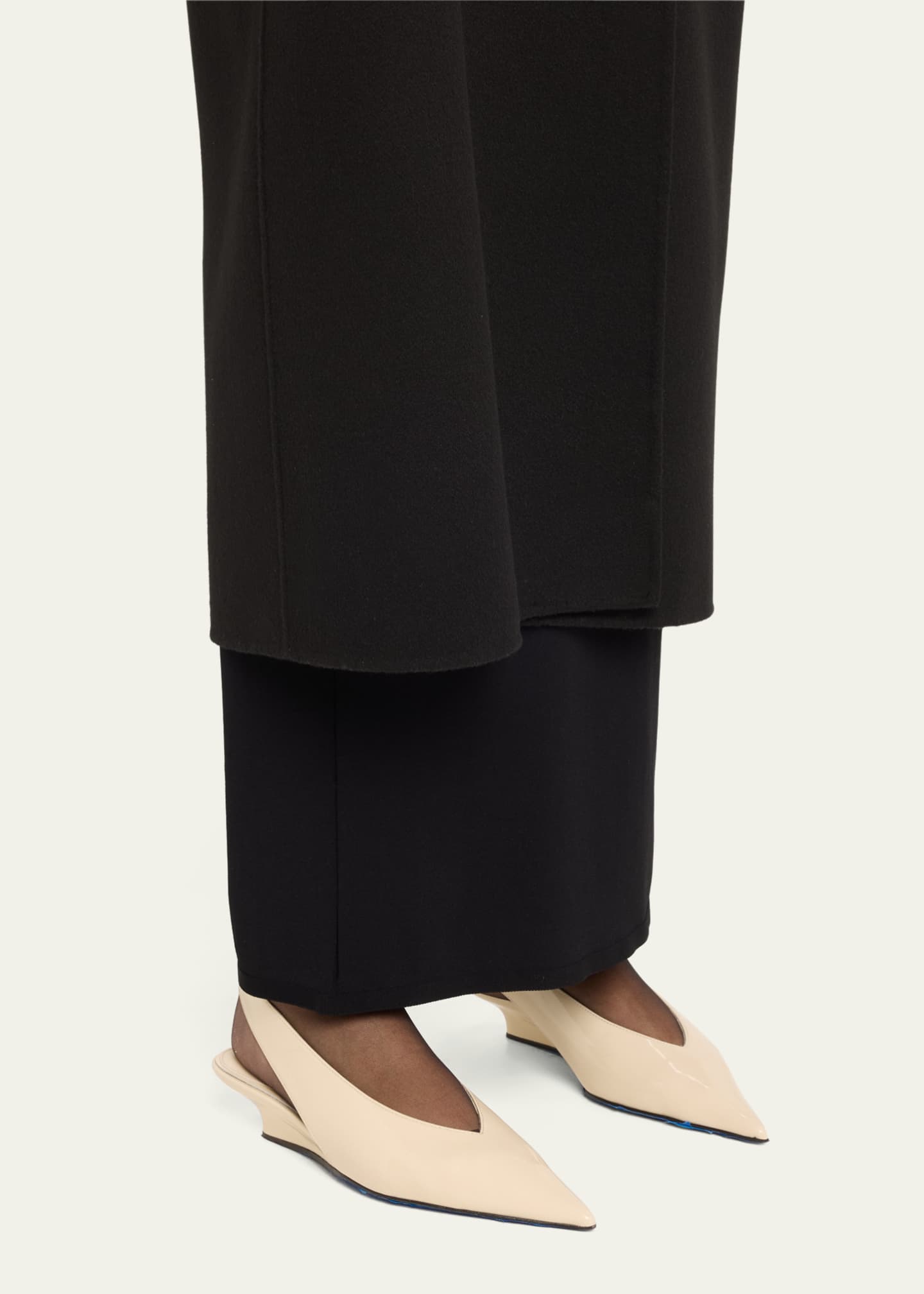 Toteme Patent Wedge Slingback Pumps Image 2 of 5