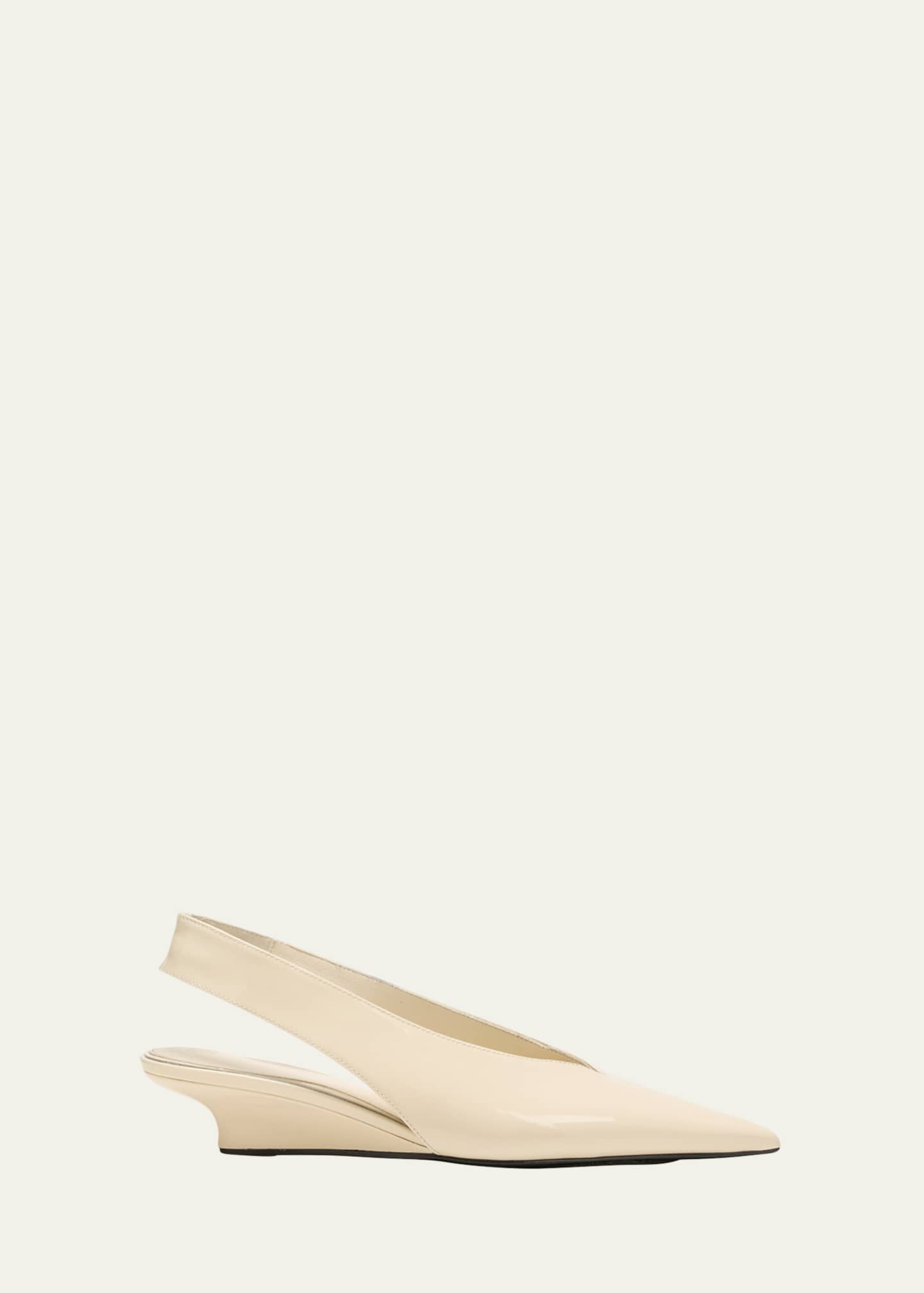 Toteme Patent Wedge Slingback Pumps Image 1 of 5