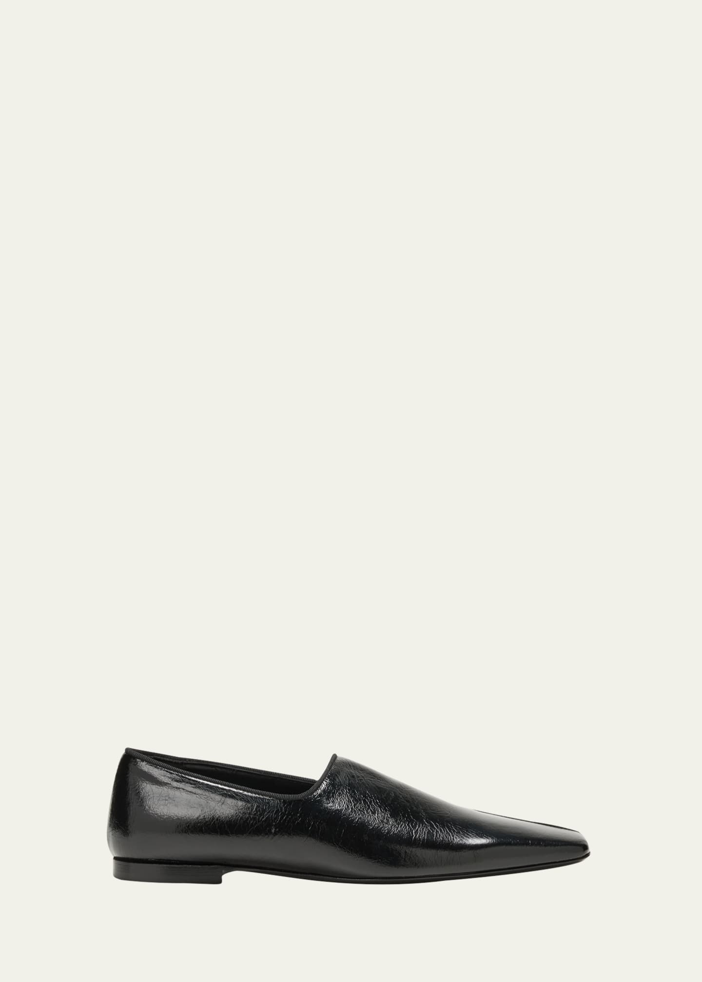 Toteme The Piped Leather Loafers - Bergdorf Goodman