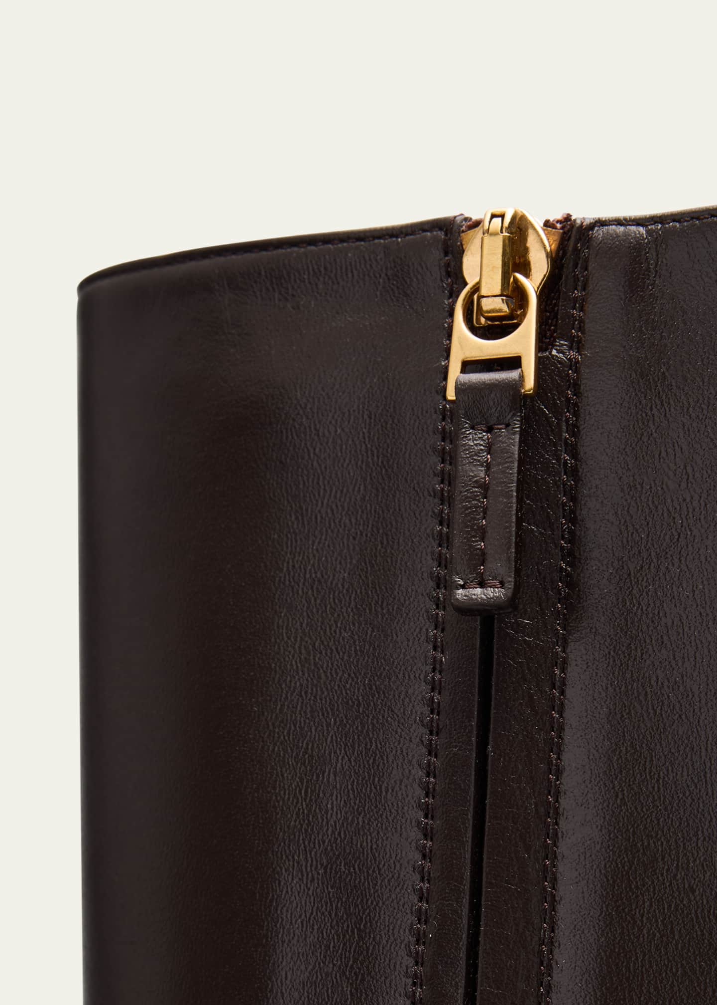 Bottega Veneta Lewis Calfskin Leather Knee Boots Image 6 of 6
