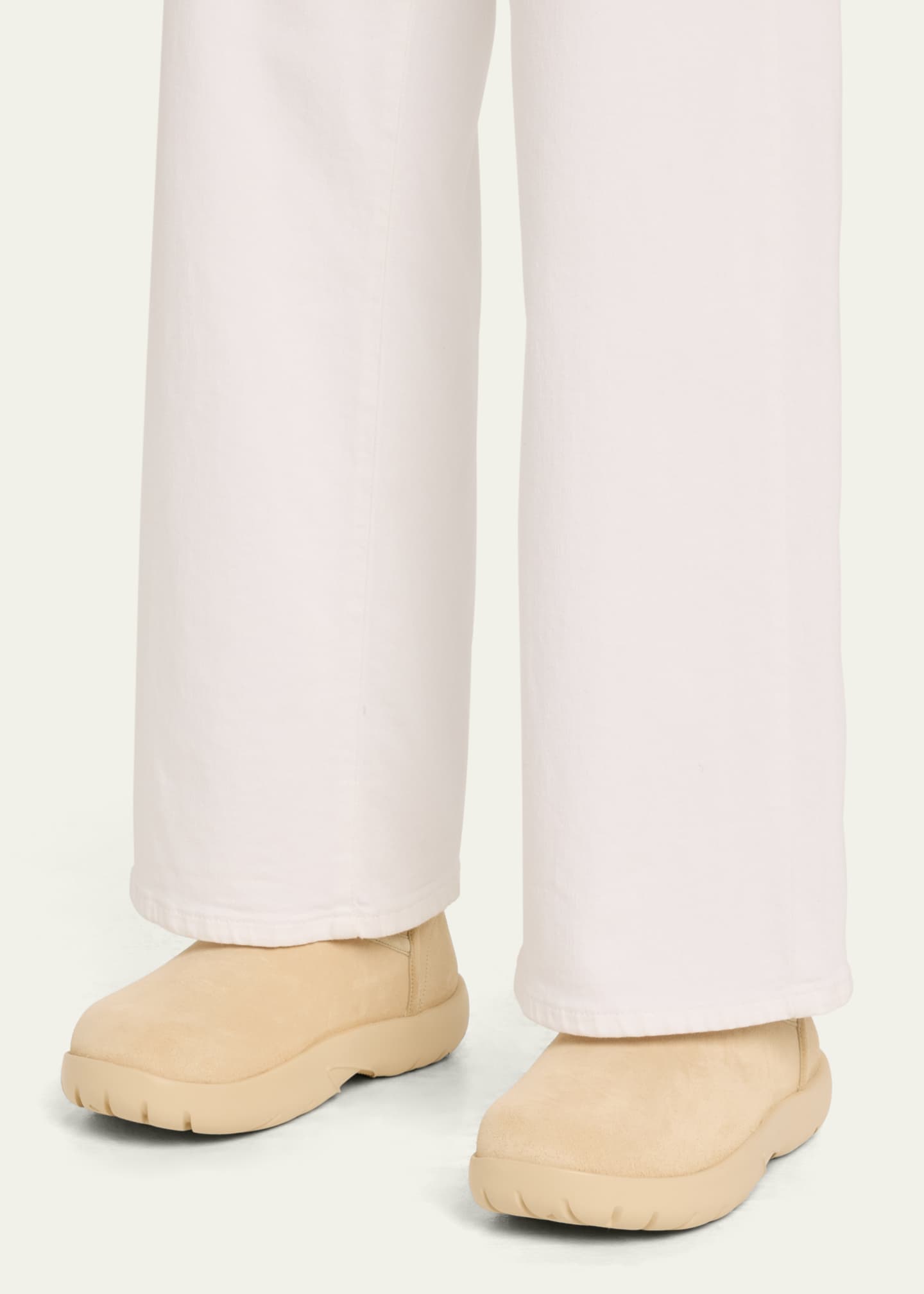Bottega Veneta Snap Suede Shearling Winter Booties Image 2 of 6
