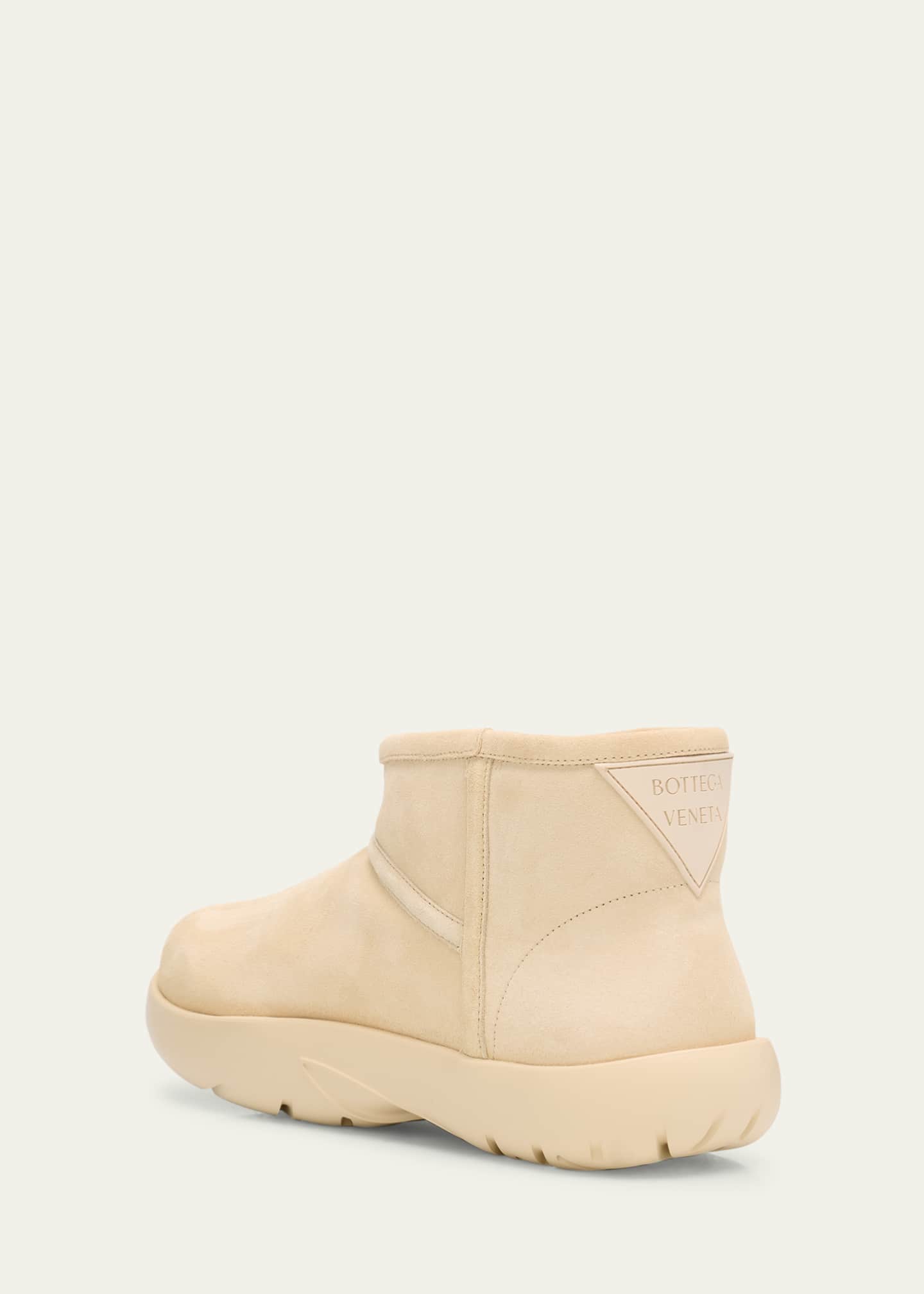 Bottega Veneta Snap Suede Shearling Winter Booties Image 4 of 6