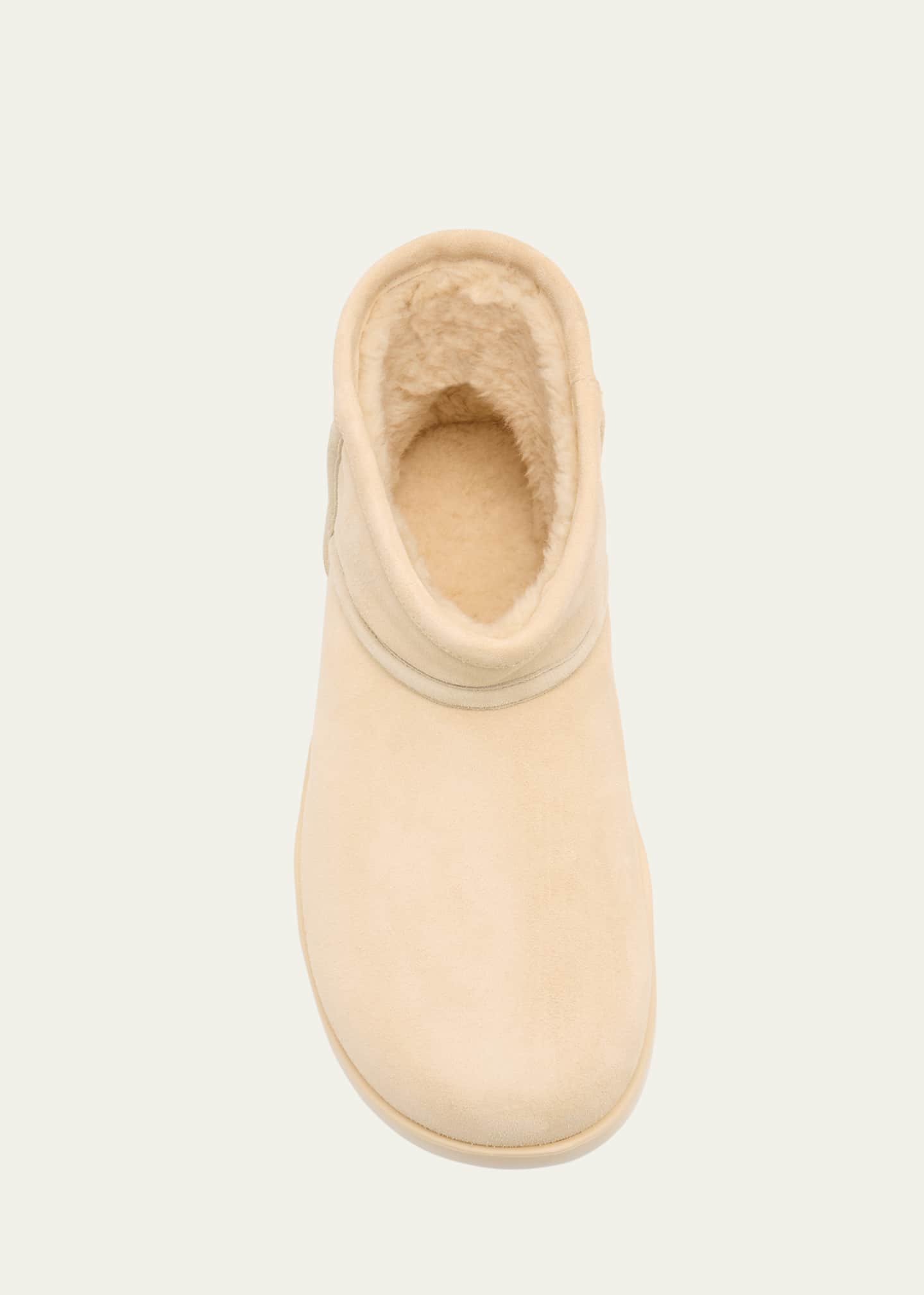 Bottega Veneta Snap Suede Shearling Winter Booties Image 6 of 6