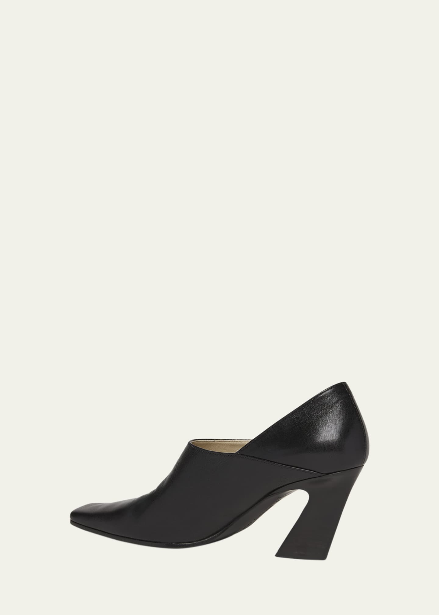 Bottega Veneta Lewis Calfskin Block-Heel Pumps Image 4 of 5