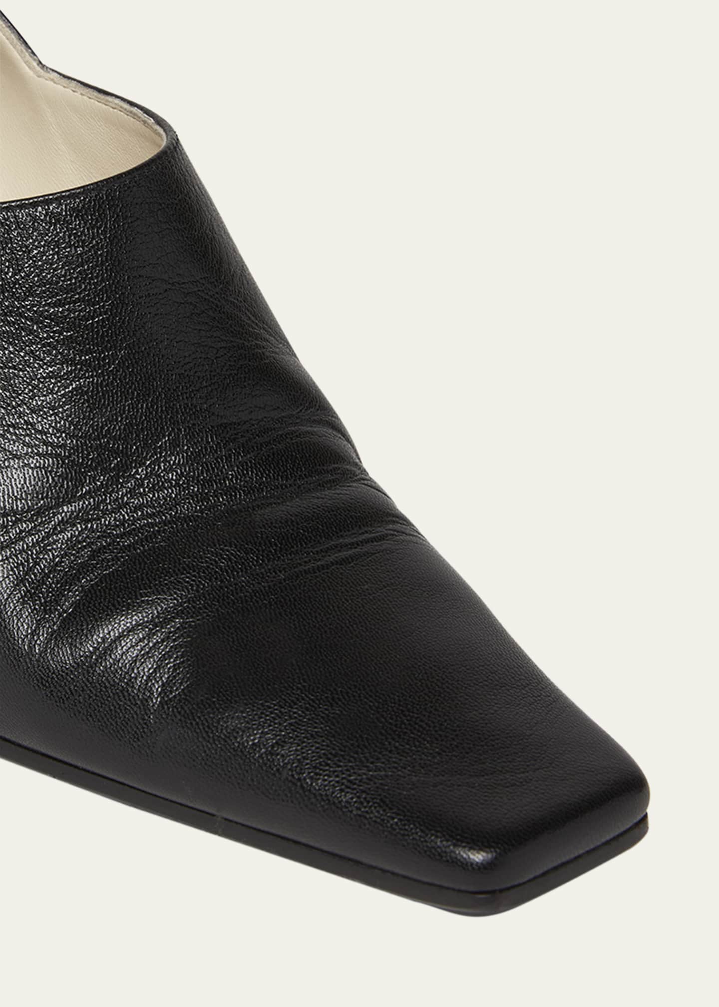 Bottega Veneta Lewis Calfskin Block-Heel Pumps Image 5 of 5