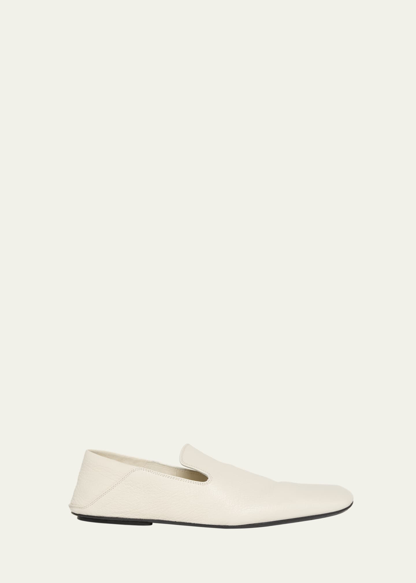Bottega Veneta Leather Foldable-Back Slipper Loafers Image 1 of 5