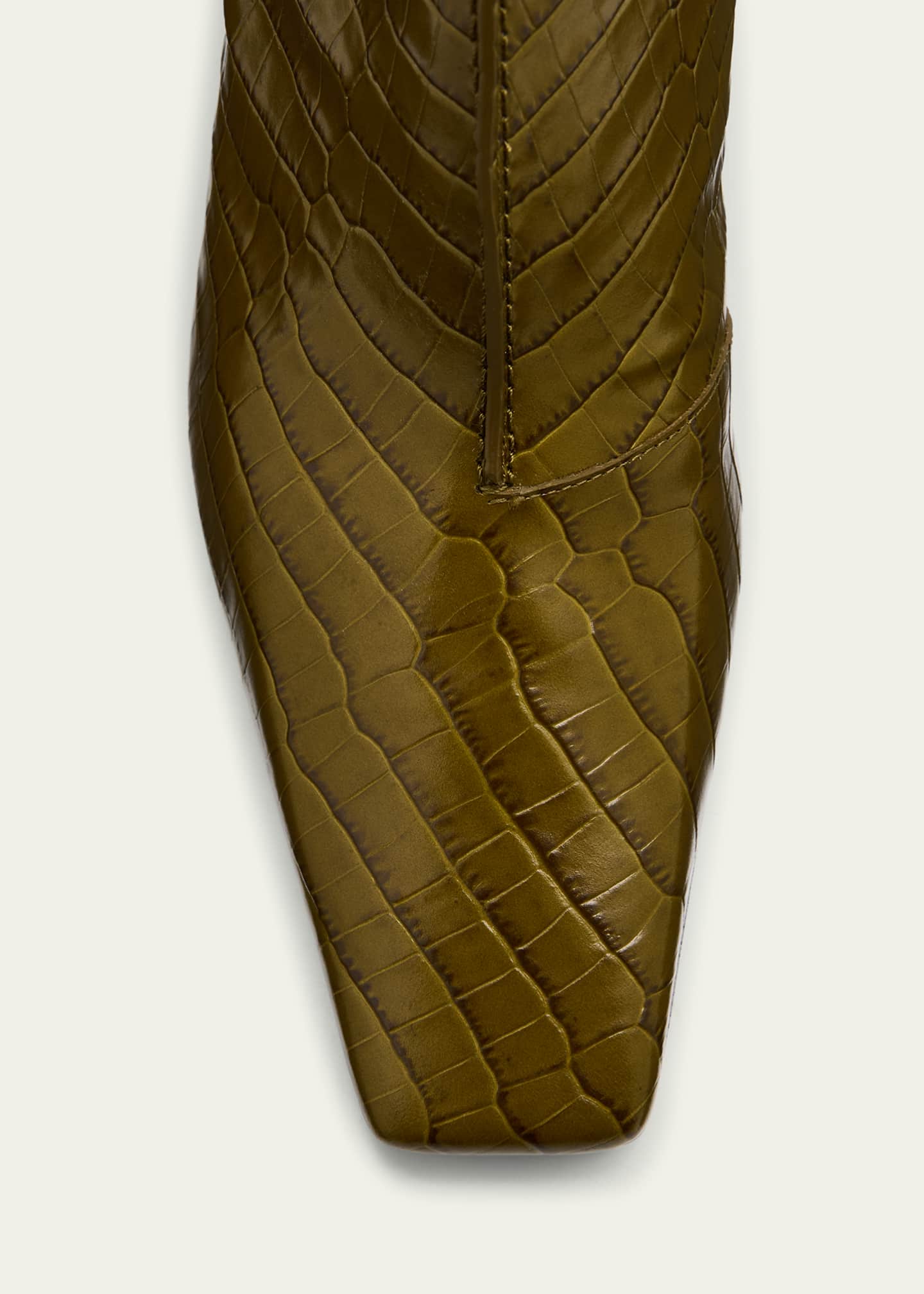 Bottega Veneta Lewis Croco Knee Boots Image 5 of 6