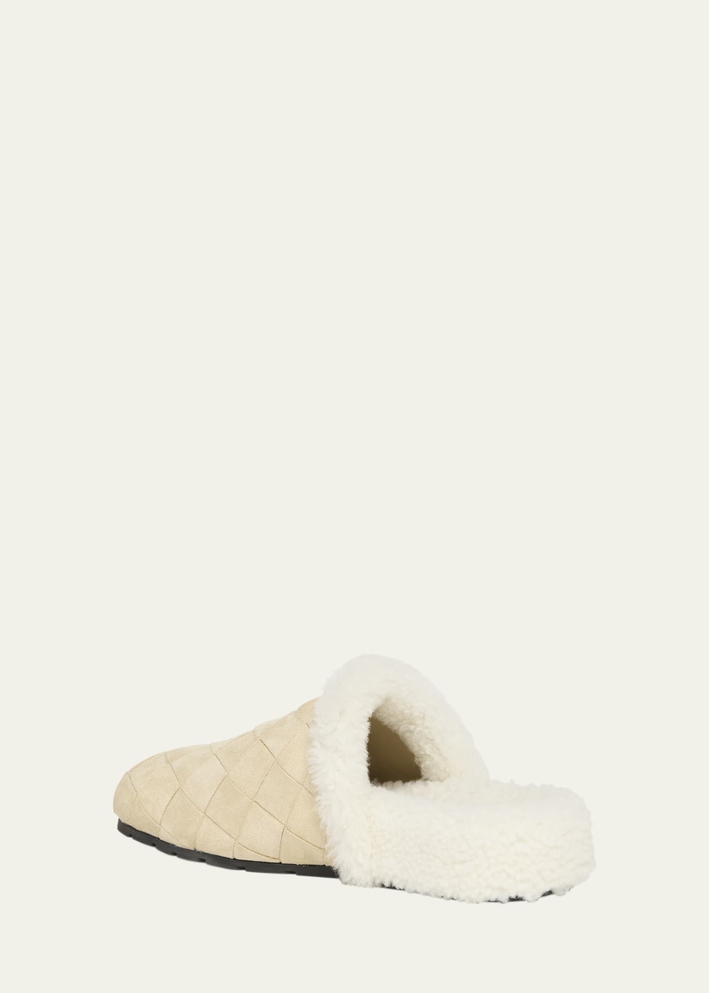 Bottega Veneta Reggie Woven Suede Slipper Mules - Bergdorf Goodman