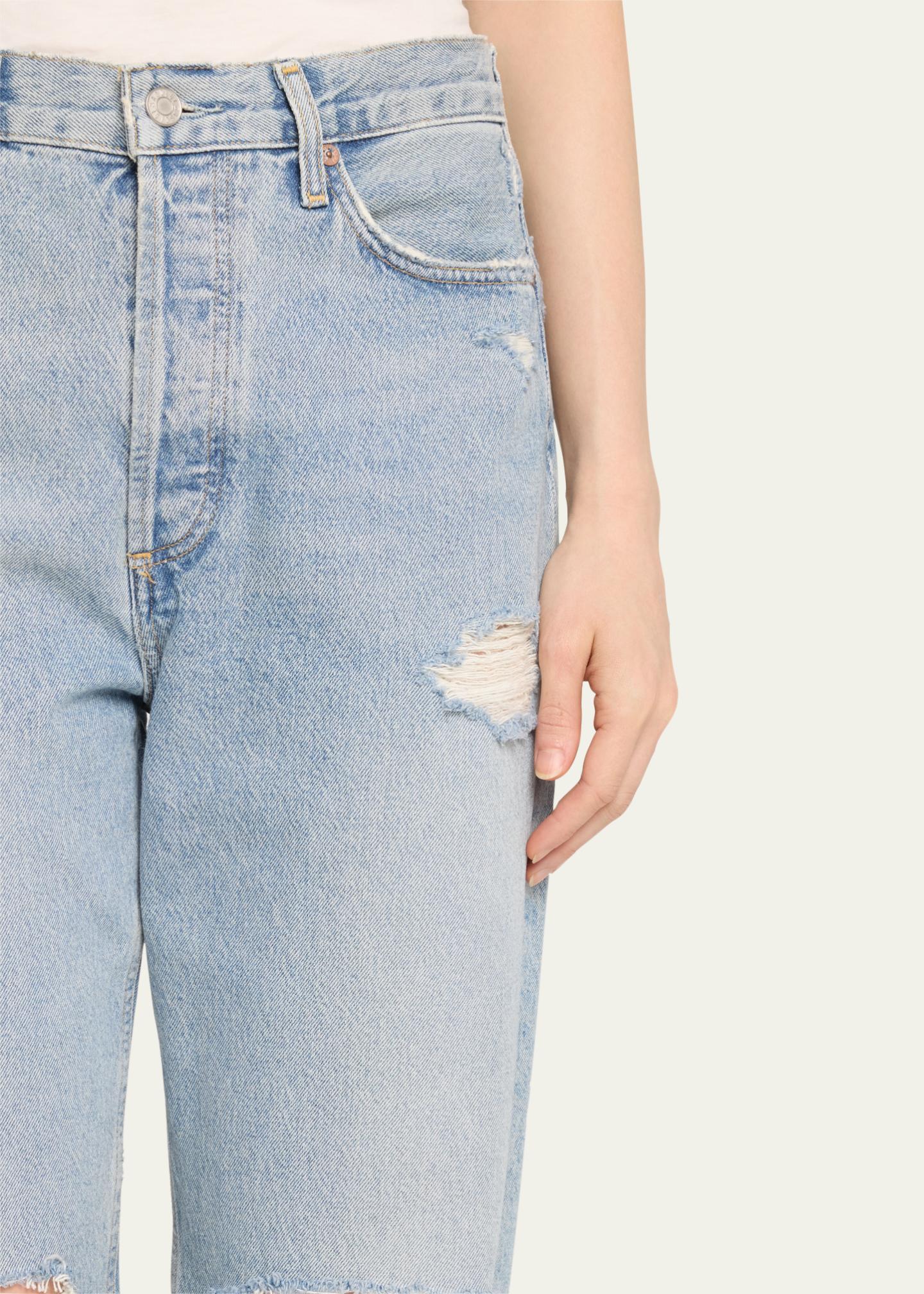 AGOLDE Threadbare Distressed Jeans - Bergdorf Goodman