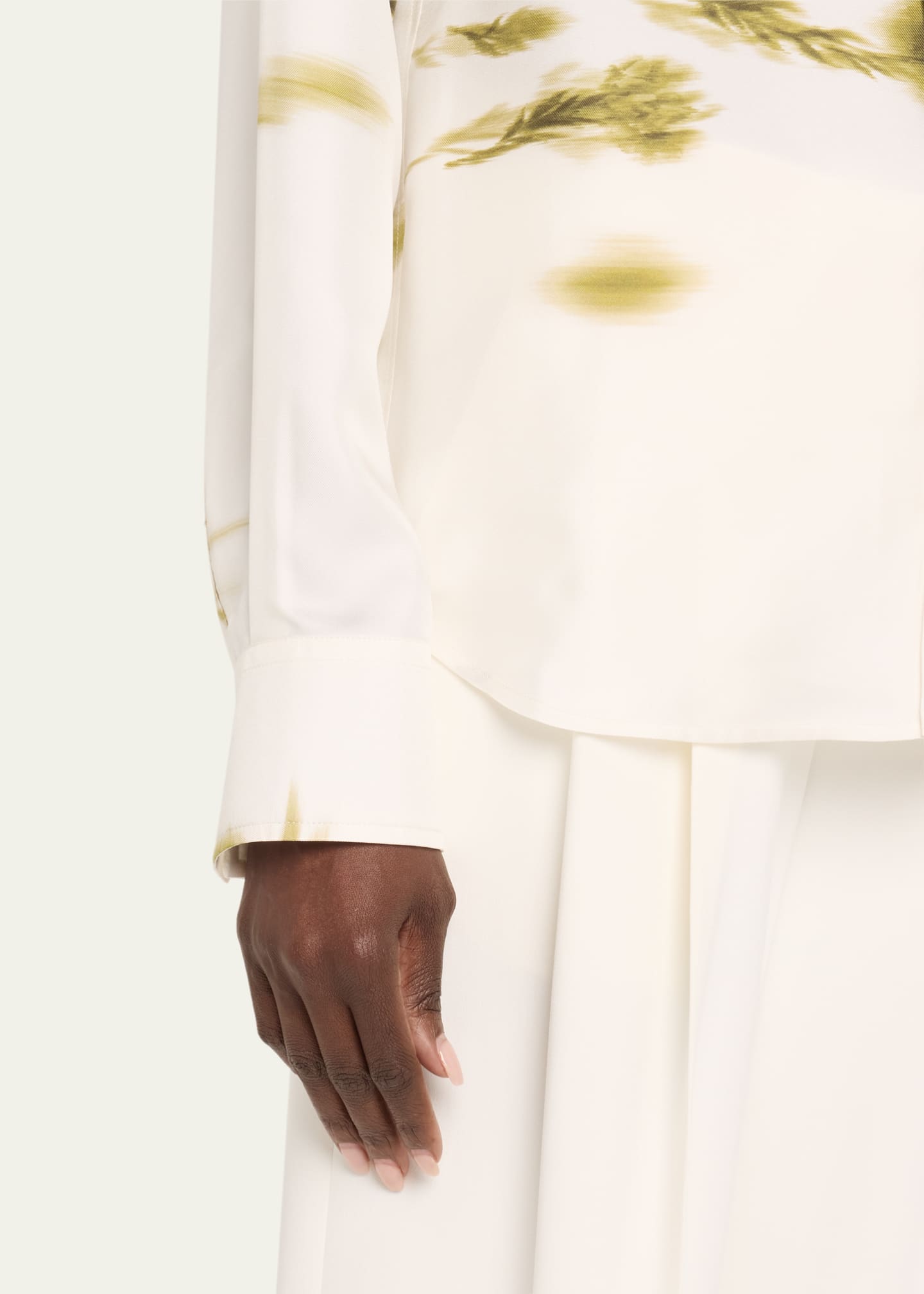 Ferragamo Blossom Flower Silk Twill Blouse Image 5 of 5