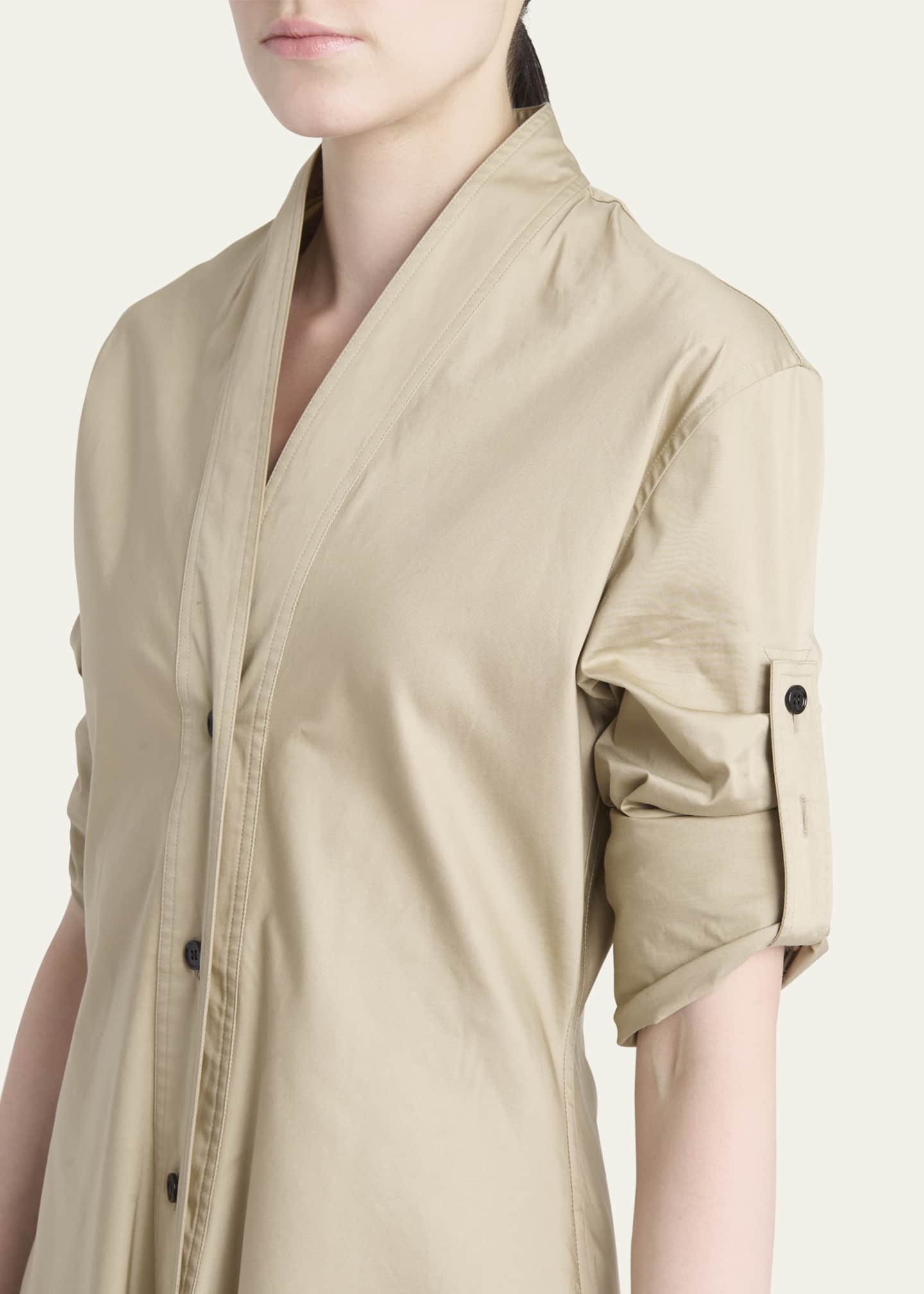 Ferragamo Handkerchief Cotton Poplin Dress Image 5 of 5
