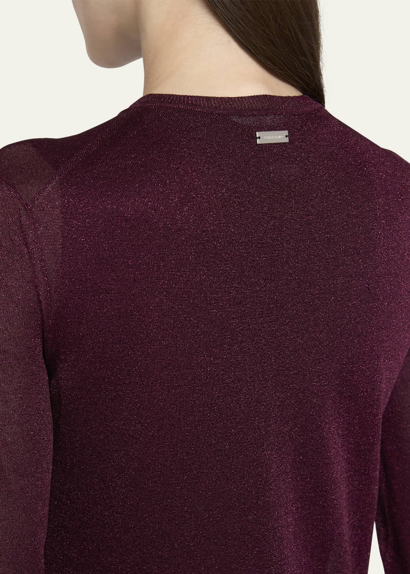 Ferragamo Long Lurex Knit Cardigan Image 5 of 5