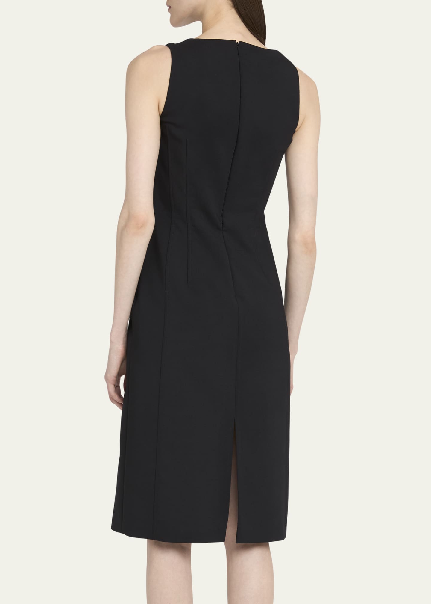Ferragamo Sheath Pintuck Dress Image 3 of 5