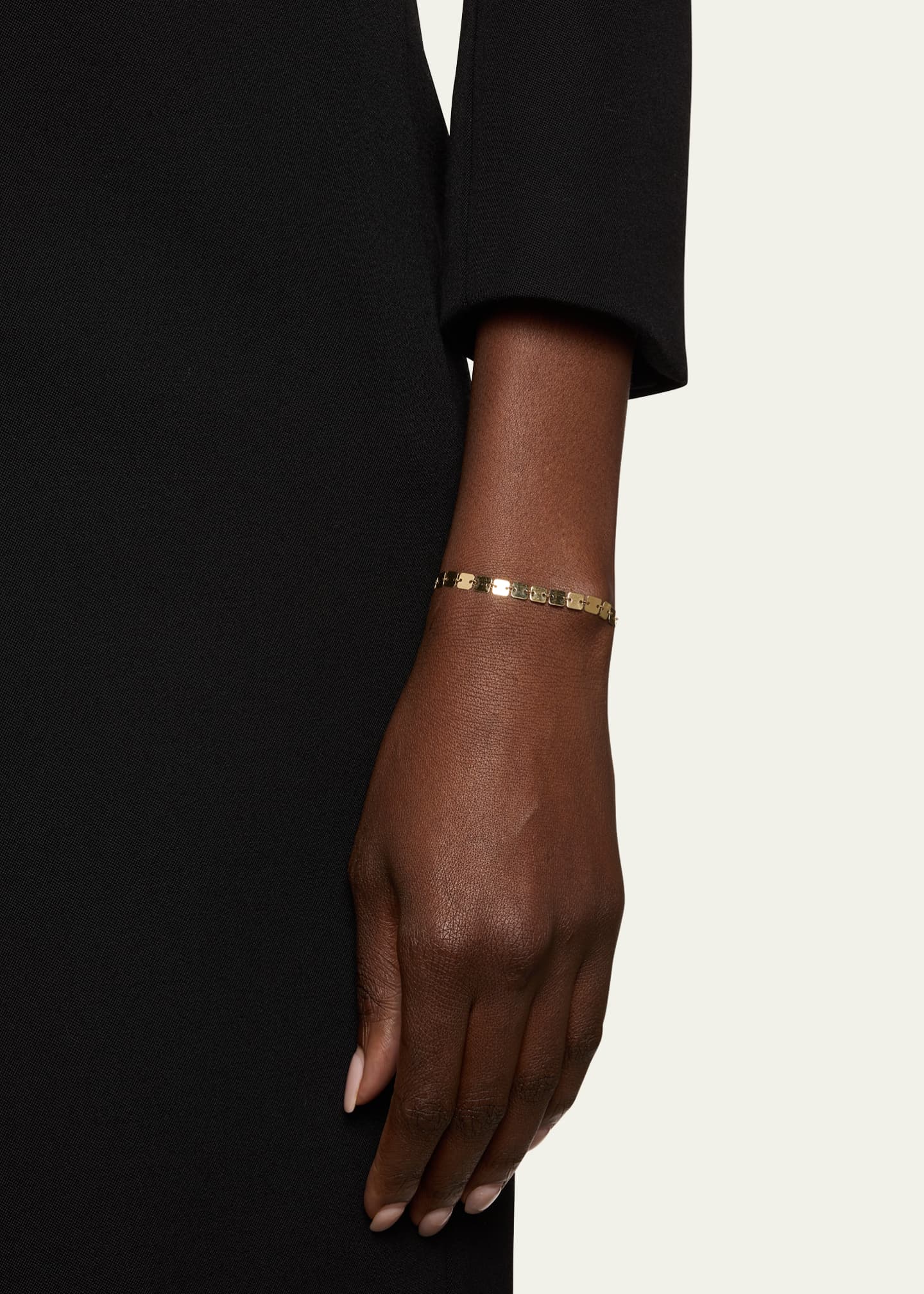 Lana 14K Gold Laser Square Chain Bracelet Image 2 of 4