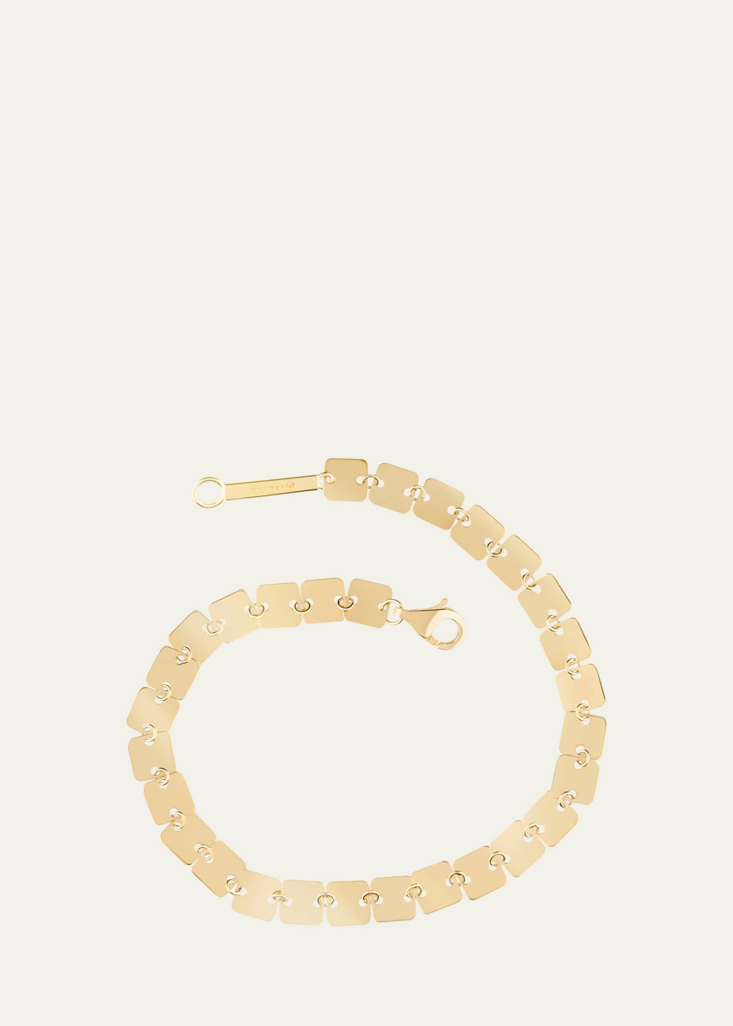 Lana 14K Gold Laser Square Chain Bracelet Image 1 of 4