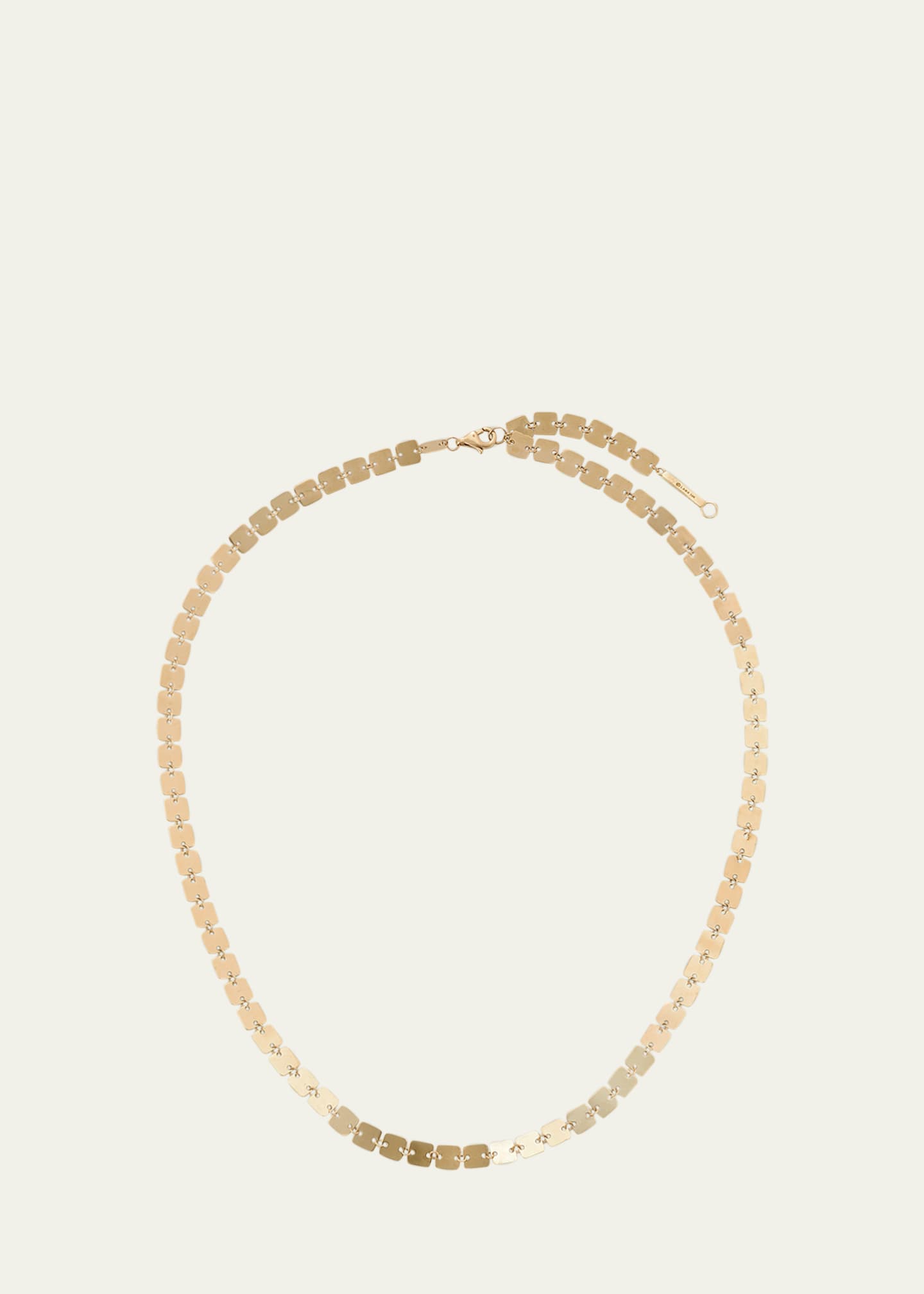 Lana 14K Yellow Gold Laser Square Chain Necklace, 18"L Image 1 of 3