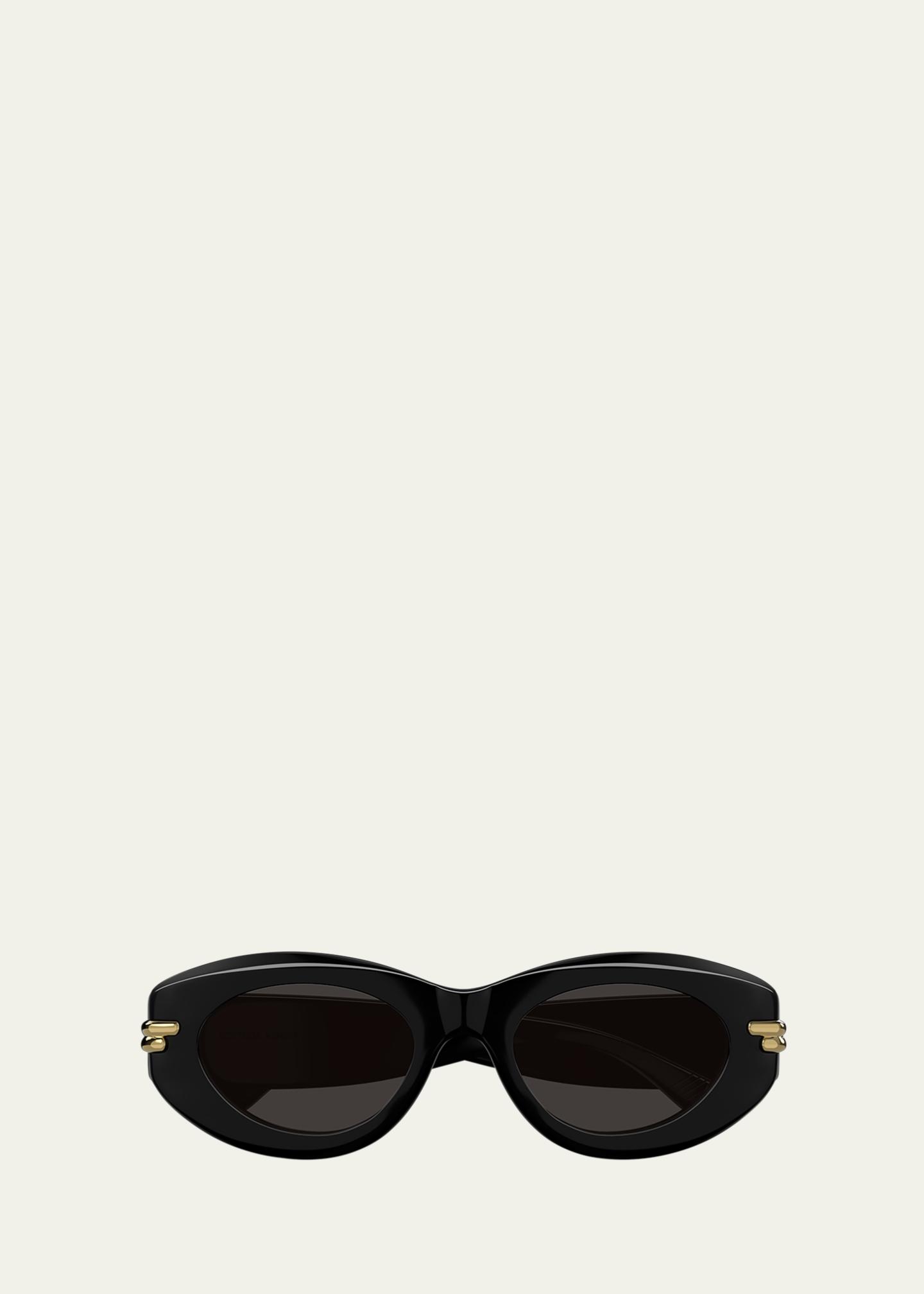 Bottega Veneta Round Acetate Sunglasses - Bergdorf Goodman