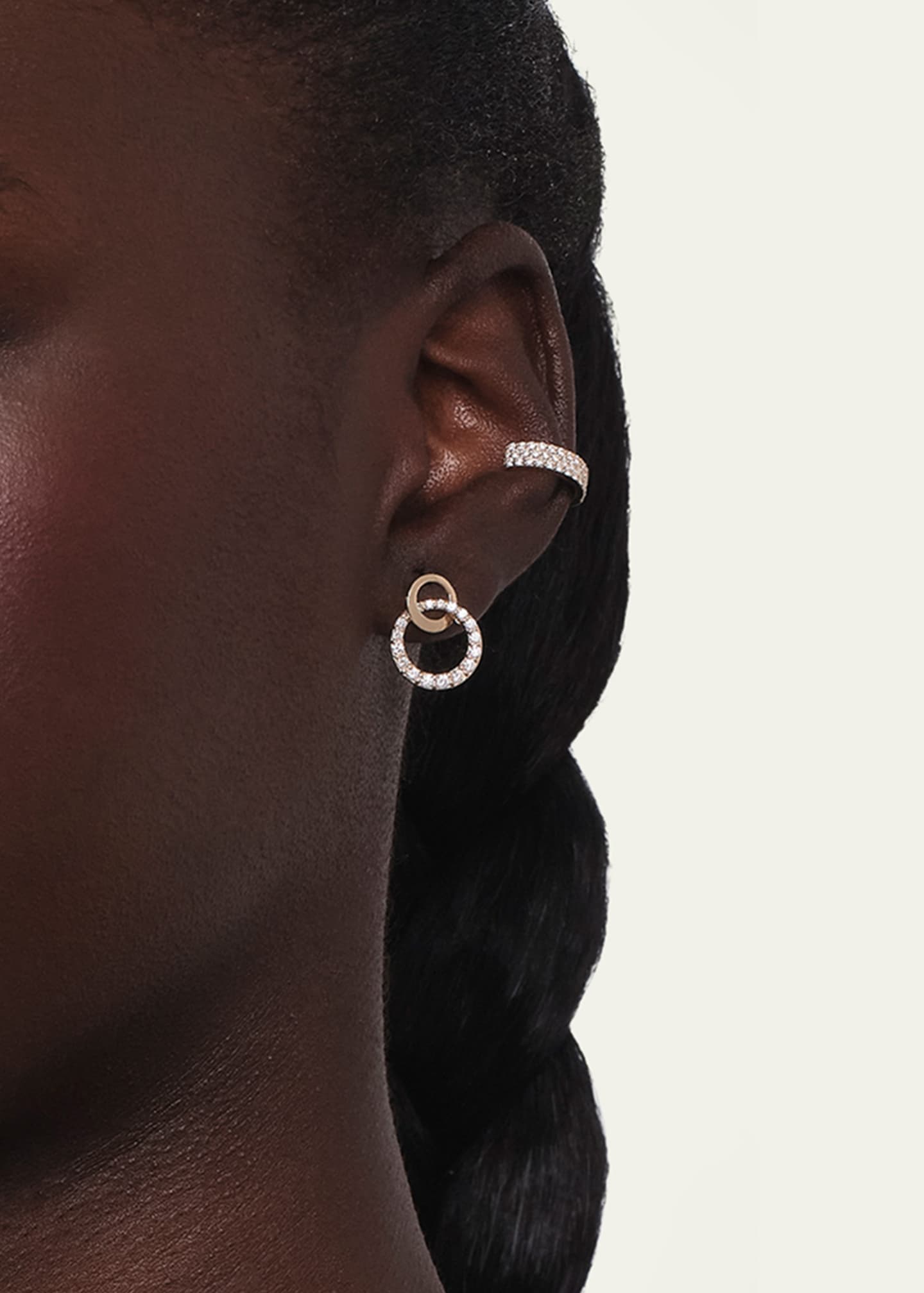 Lana Flawless Double Bond Cusp Dangle Stud Earrings Image 2 of 2