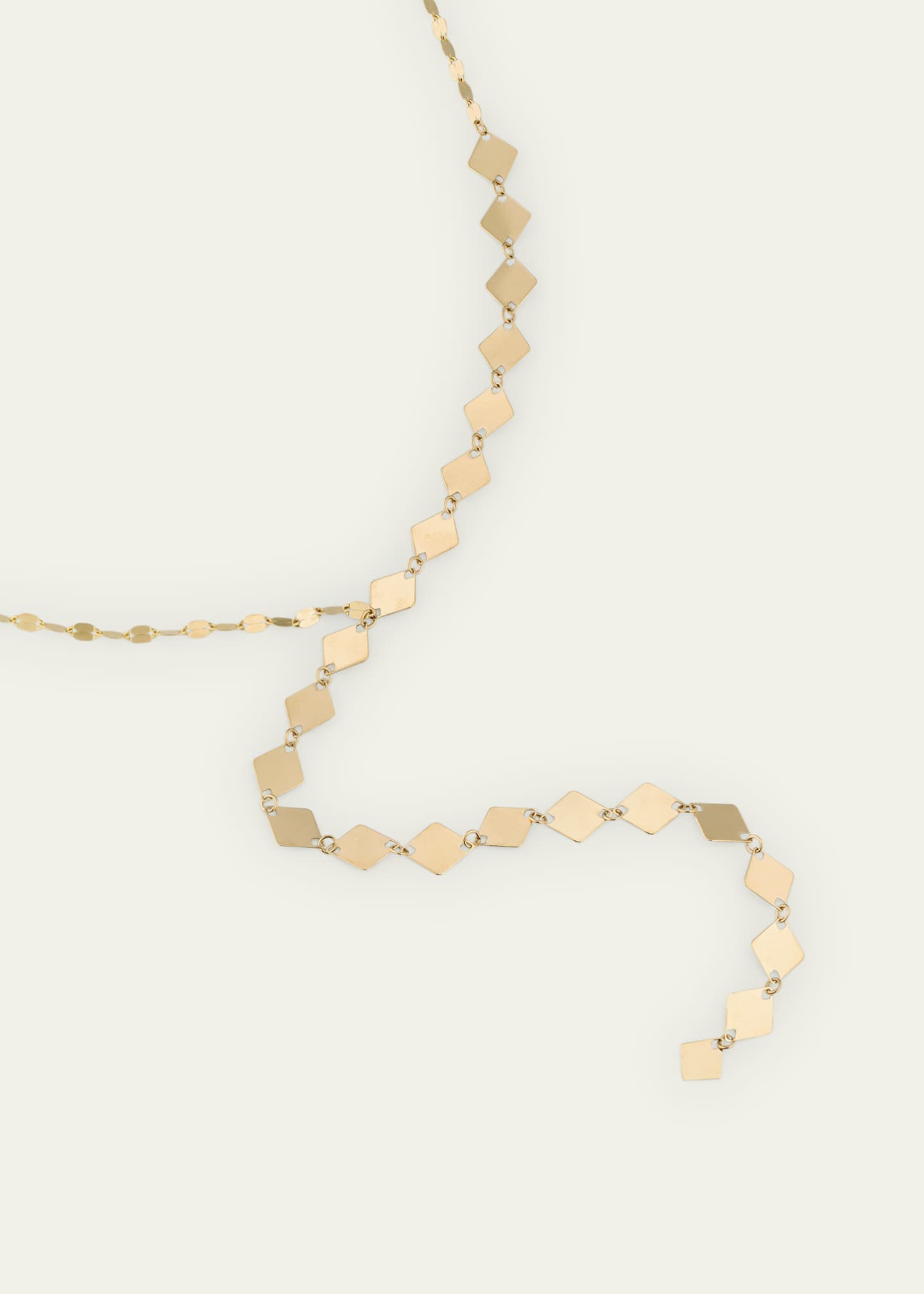 Lana 14K Yellow Gold Laser Kite Blake Chain Remix Lariat Necklace, 18"L Image 2 of 3