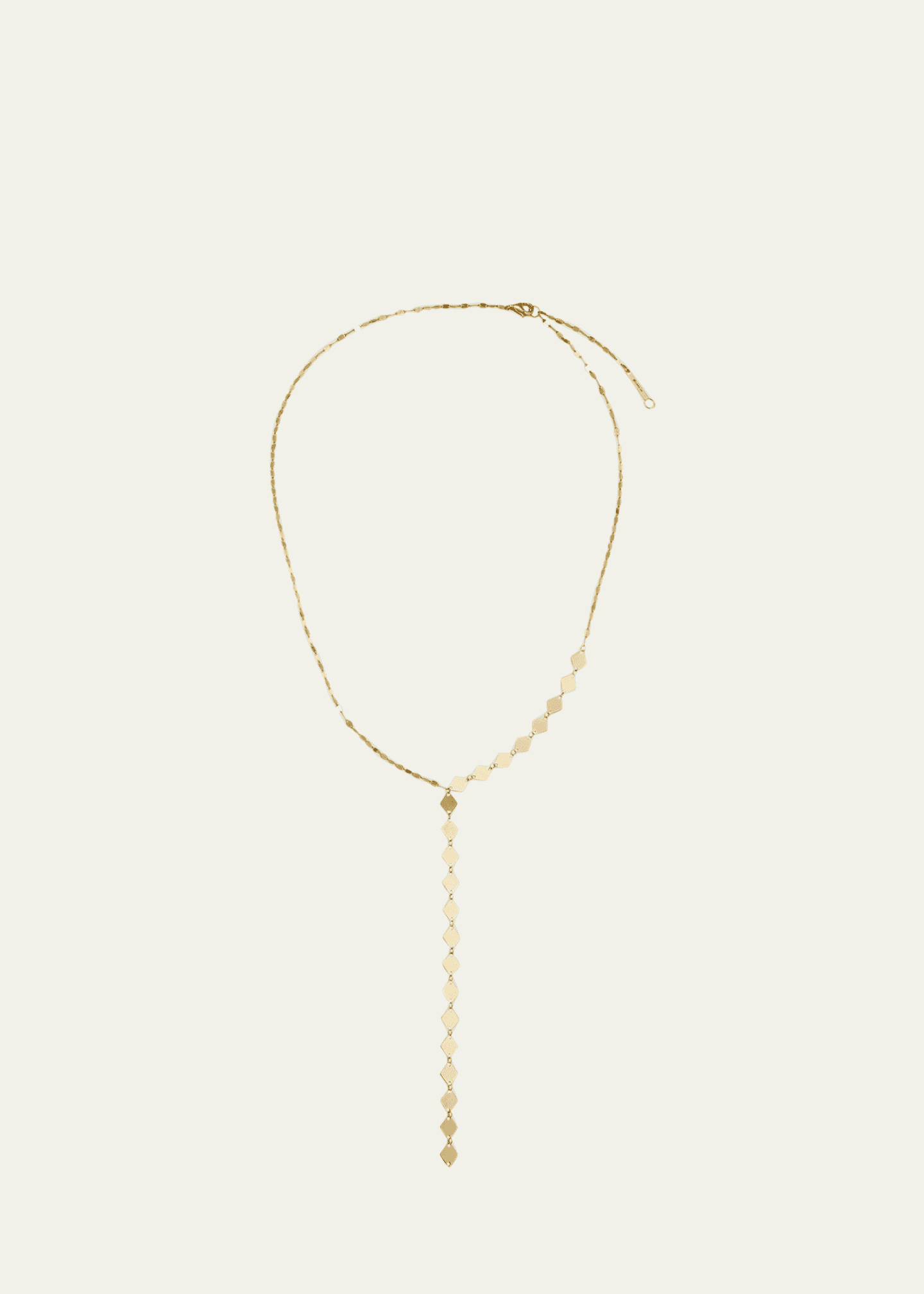 Lana 14K Yellow Gold Laser Kite Blake Chain Remix Lariat Necklace, 18"L Image 1 of 3