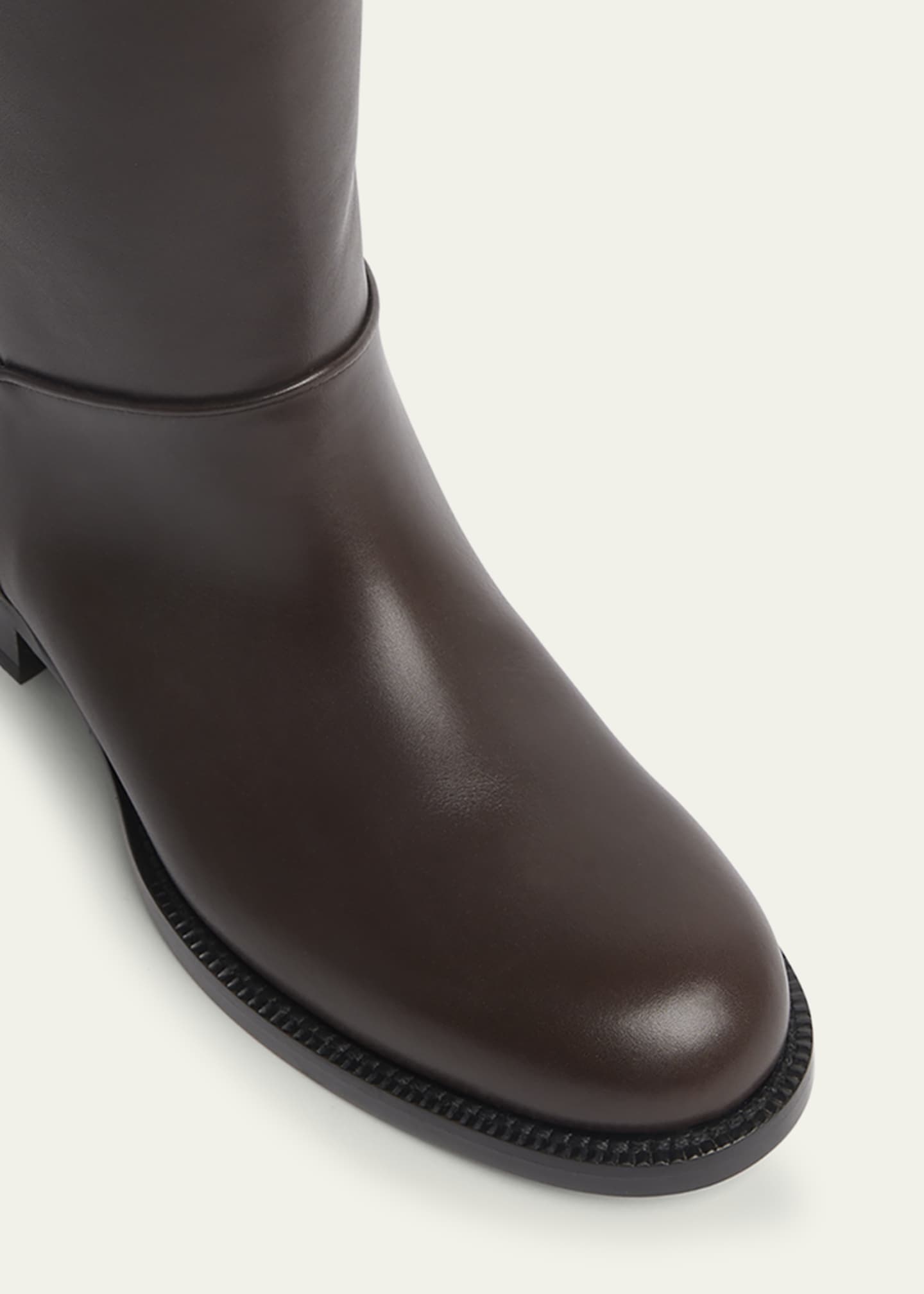 THE ROW Nobilis Leather Mid Riding Boots Image 3 of 3