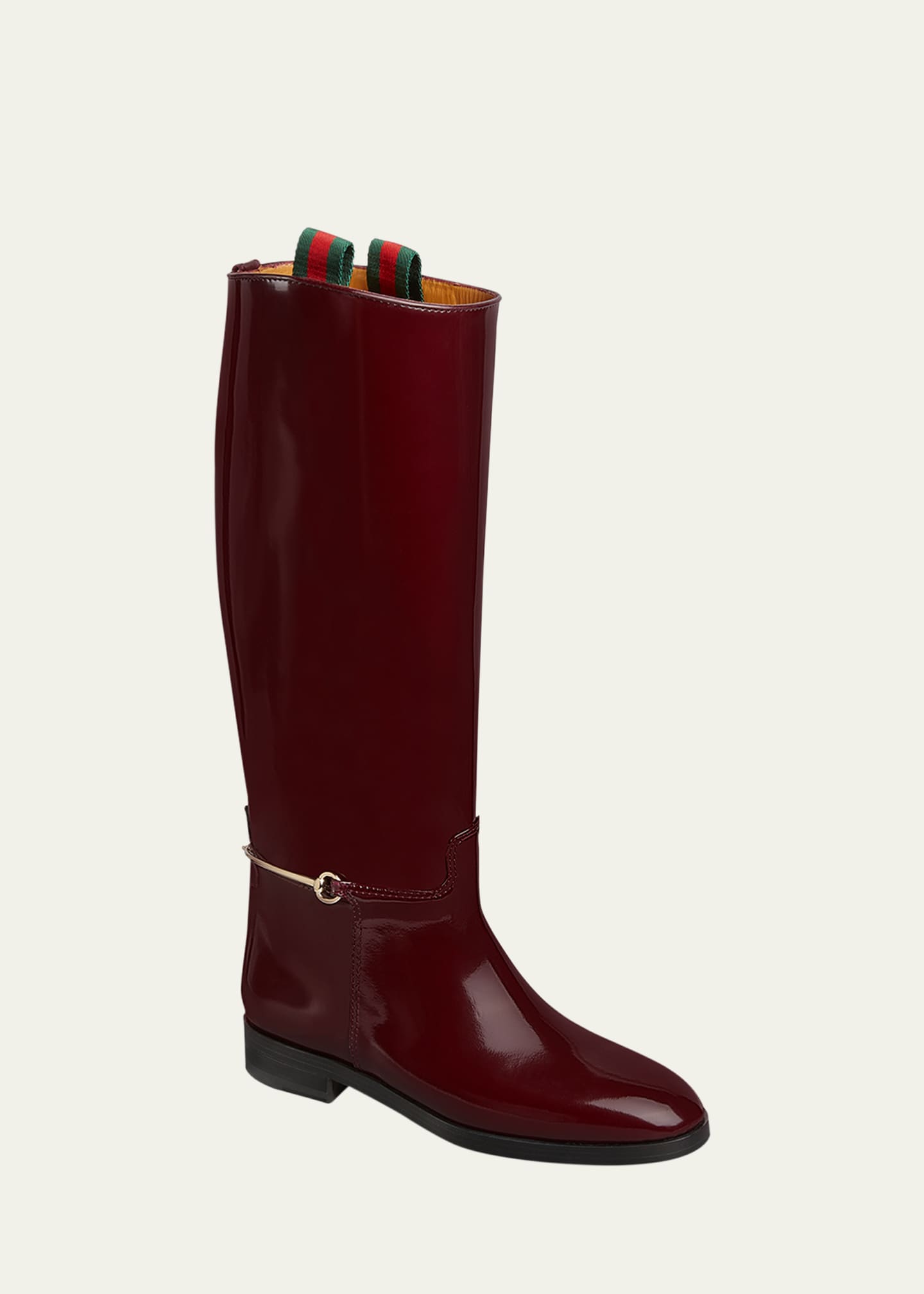 Gucci Michelangelo Leather Bit Riding Boots Image 2 of 4