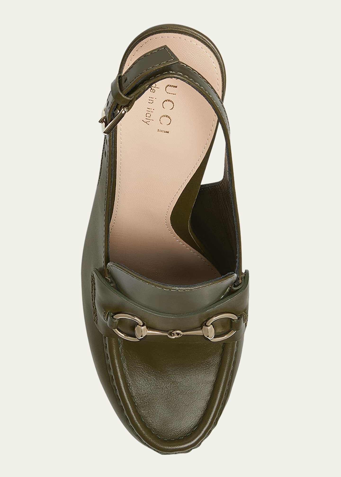 Gucci Ottavia Leather Platform Loafer Pumps - Bergdorf Goodman
