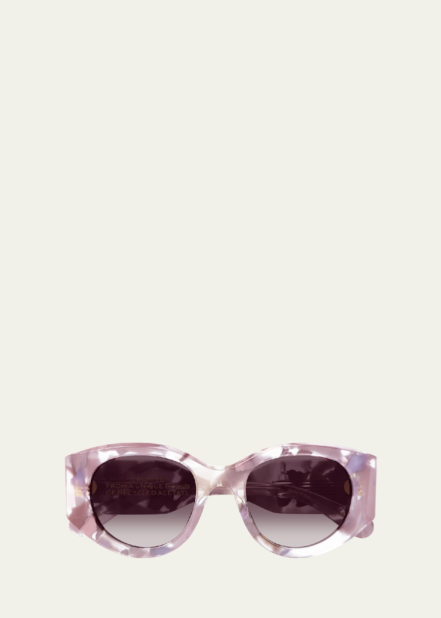 Chloe Round Acetate Sunglasses Image 1 of 2