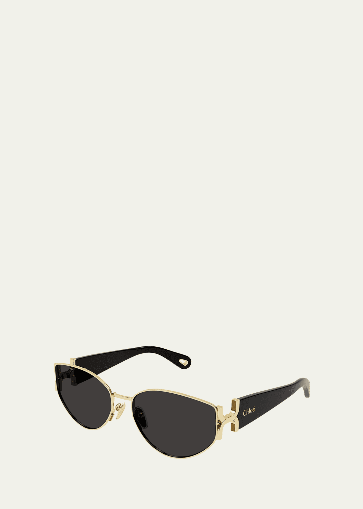 Chloe Round Logo-Print Sunglasses Image 2 of 2